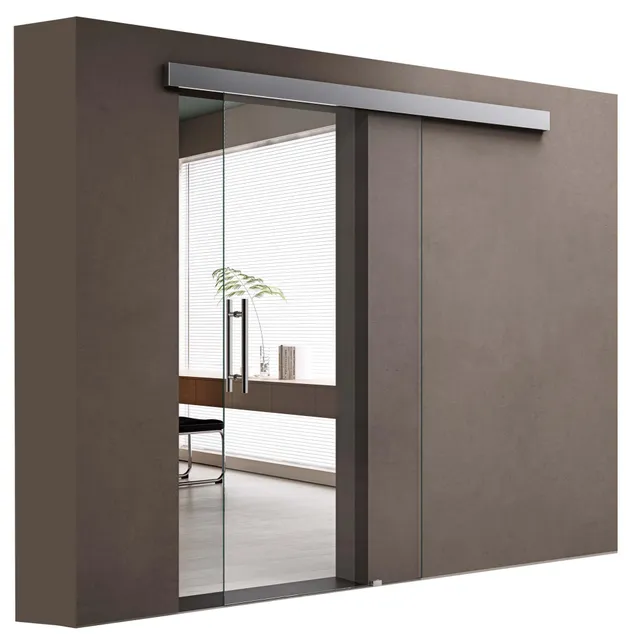 doporro-m-bel-amalfi-102-5x205-cm-porte-coulissante-verre-transparent image 1
