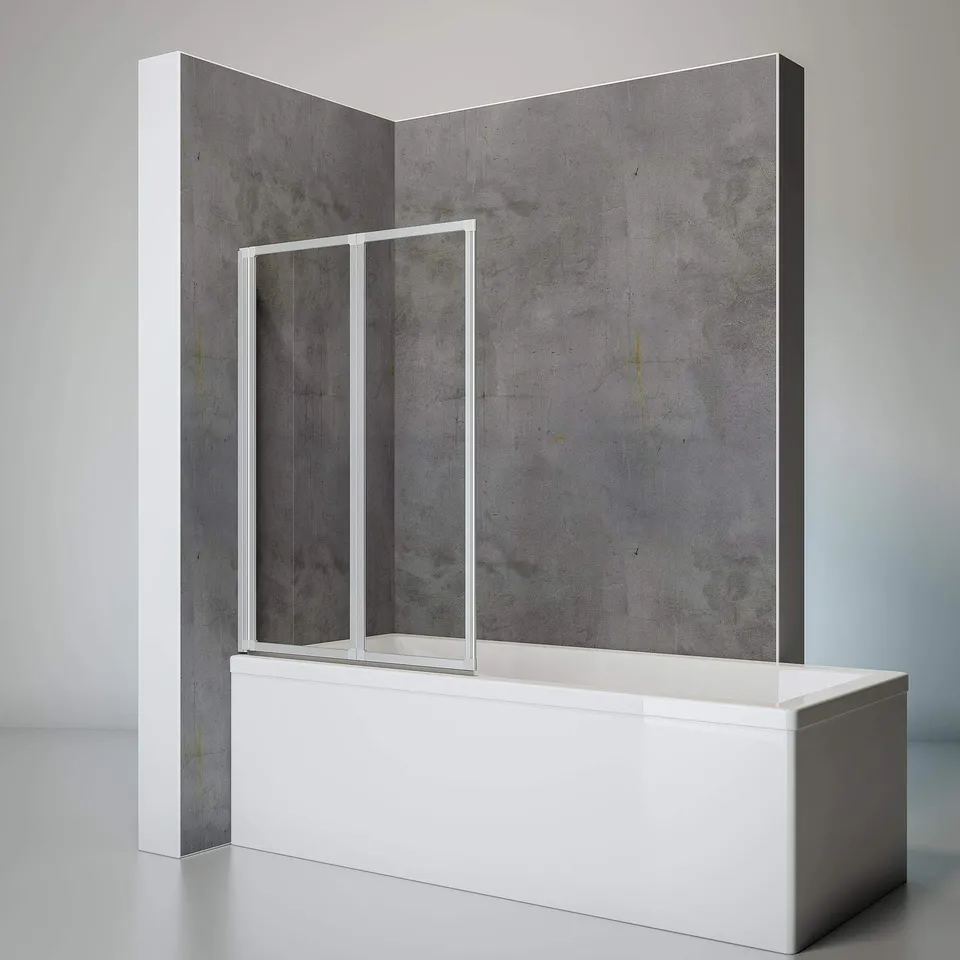 schulte-pare-baignoires-2-volets-coller-87x121cm-verre-3mm image 1