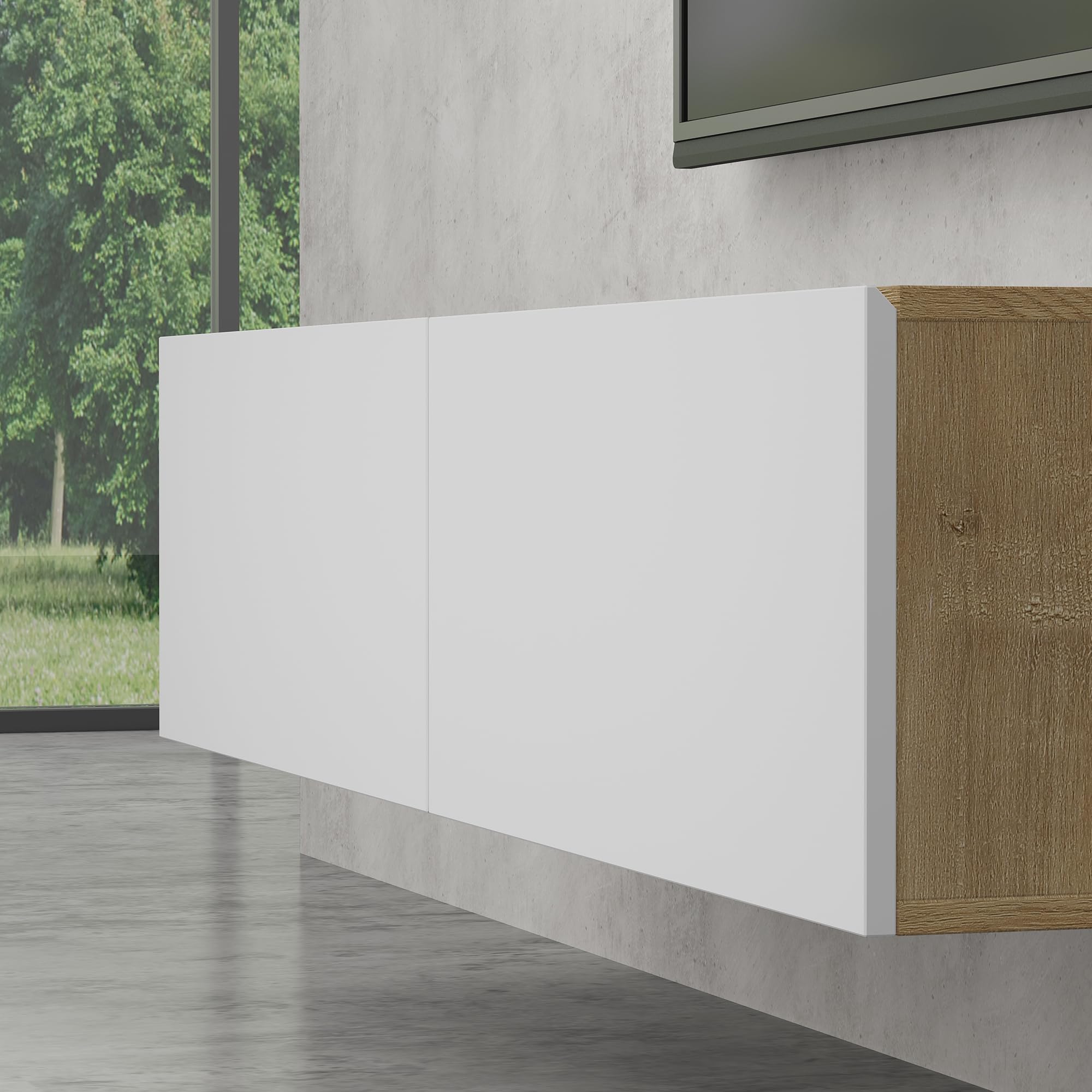 doporro-m-bel-meuble-tv-140-cm-portes-soft-close-rangement image 5