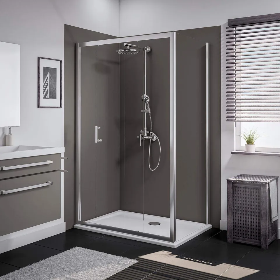 schulte-sunny-porte-de-douche-coulissante-120x90-cm-verre-transparent image 1