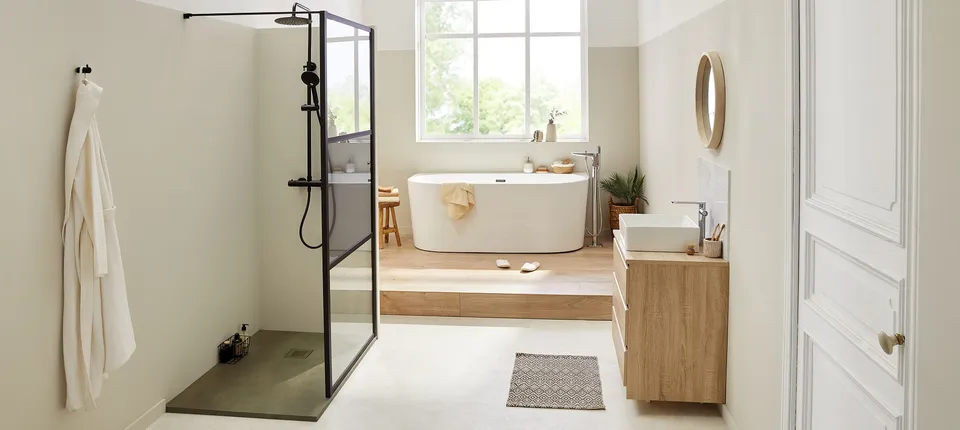 krone-konnect-paroi-douche-walk-in-3-panneaux-verre-fum image 1