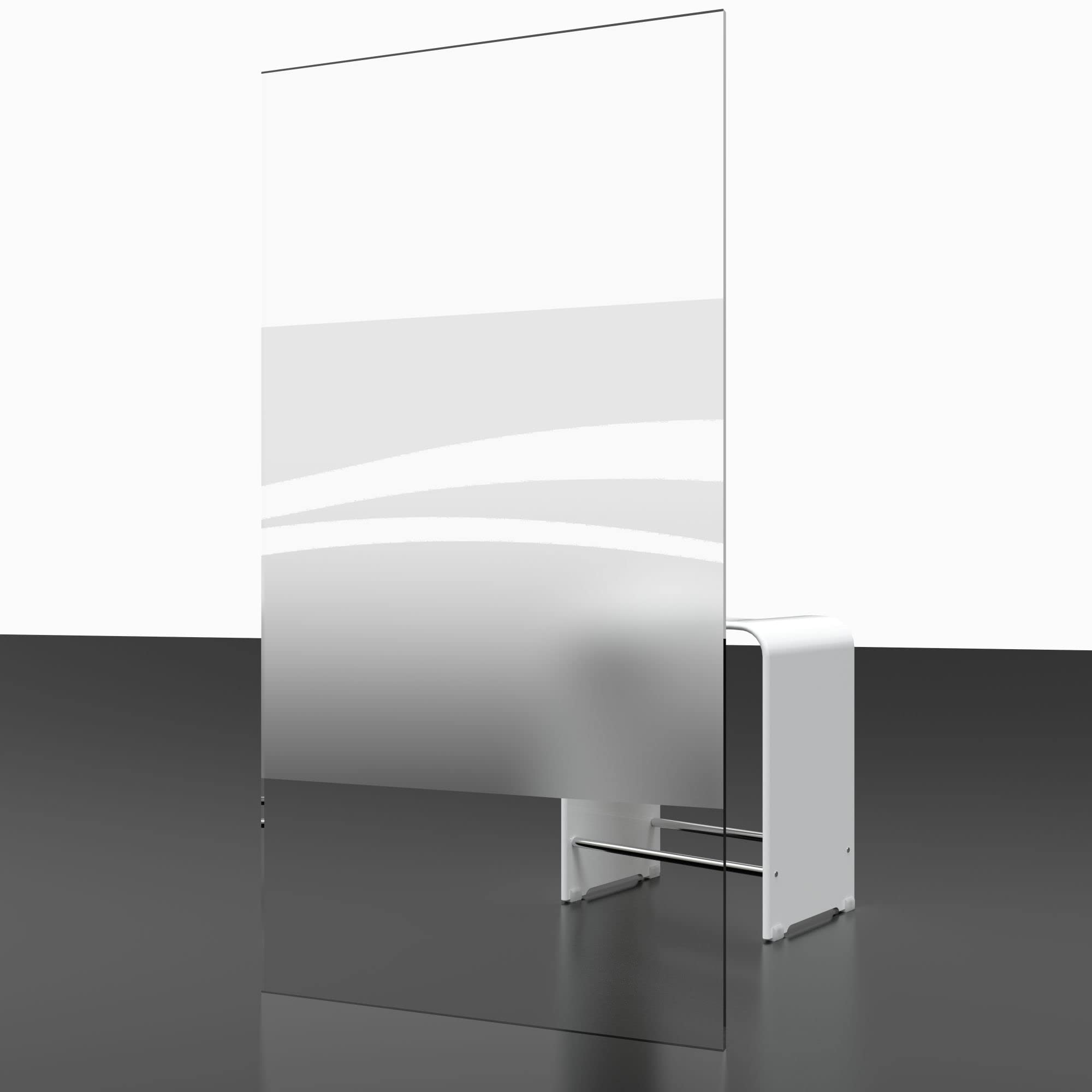 schulte-pare-baignoire-80x140-cm-profil-chrom-verre-transparent image 4