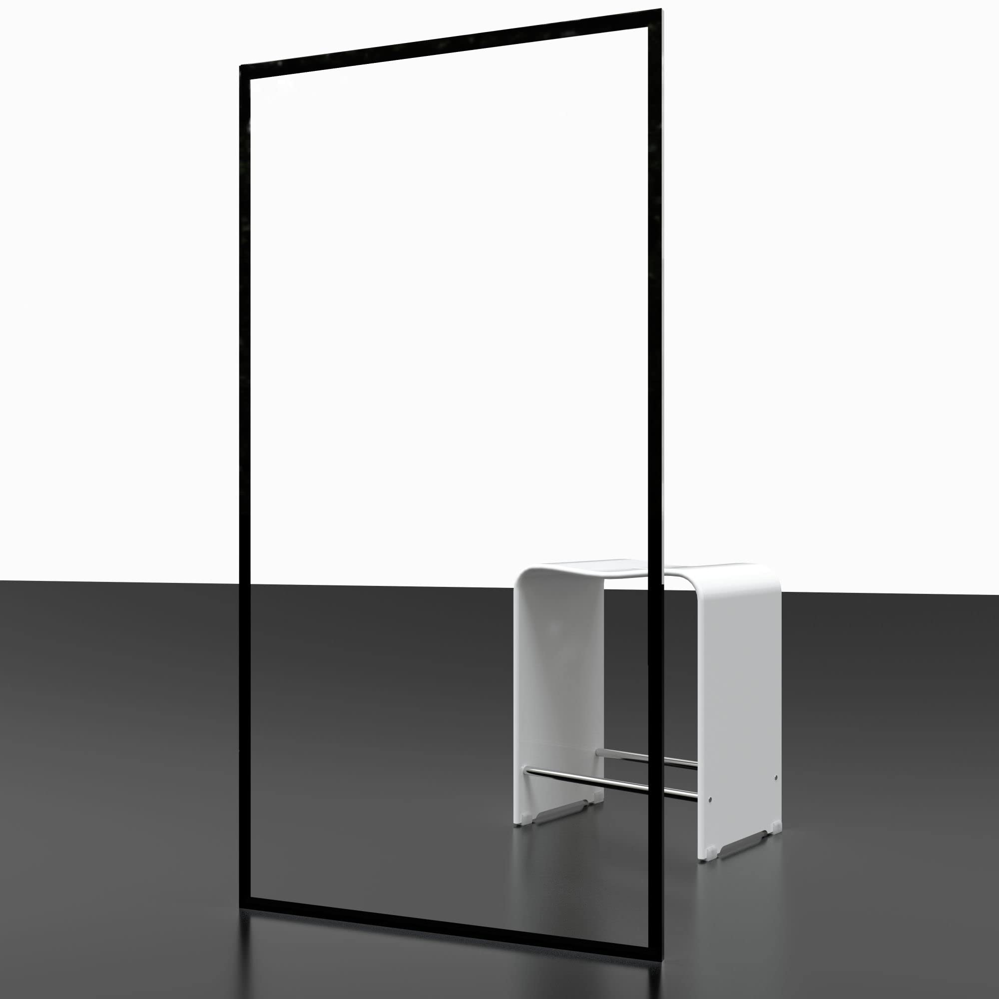 schulte-paroi-douche-l-italienne-100x200-cm-noir-cadre-verre-6-mm image 5