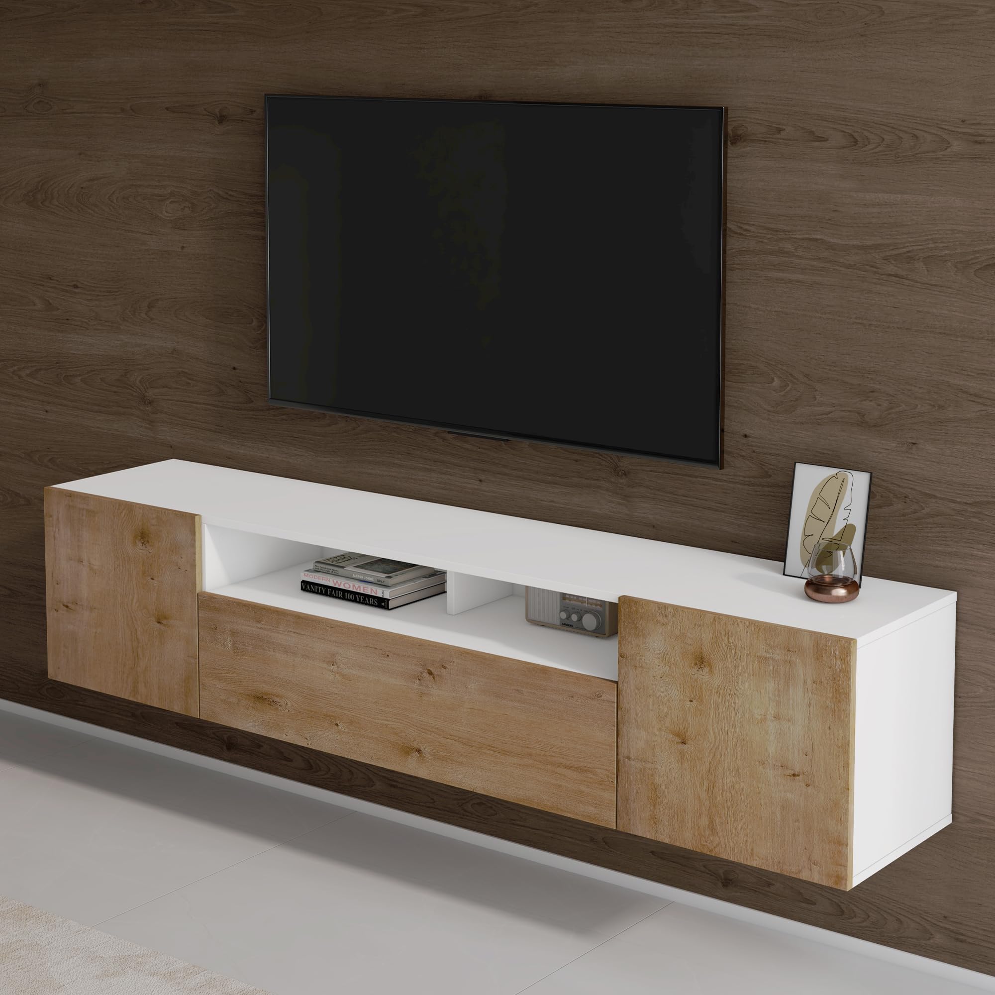 doporro-m-bel-meuble-tv-180cm-3-portes-blanc-marron image 2