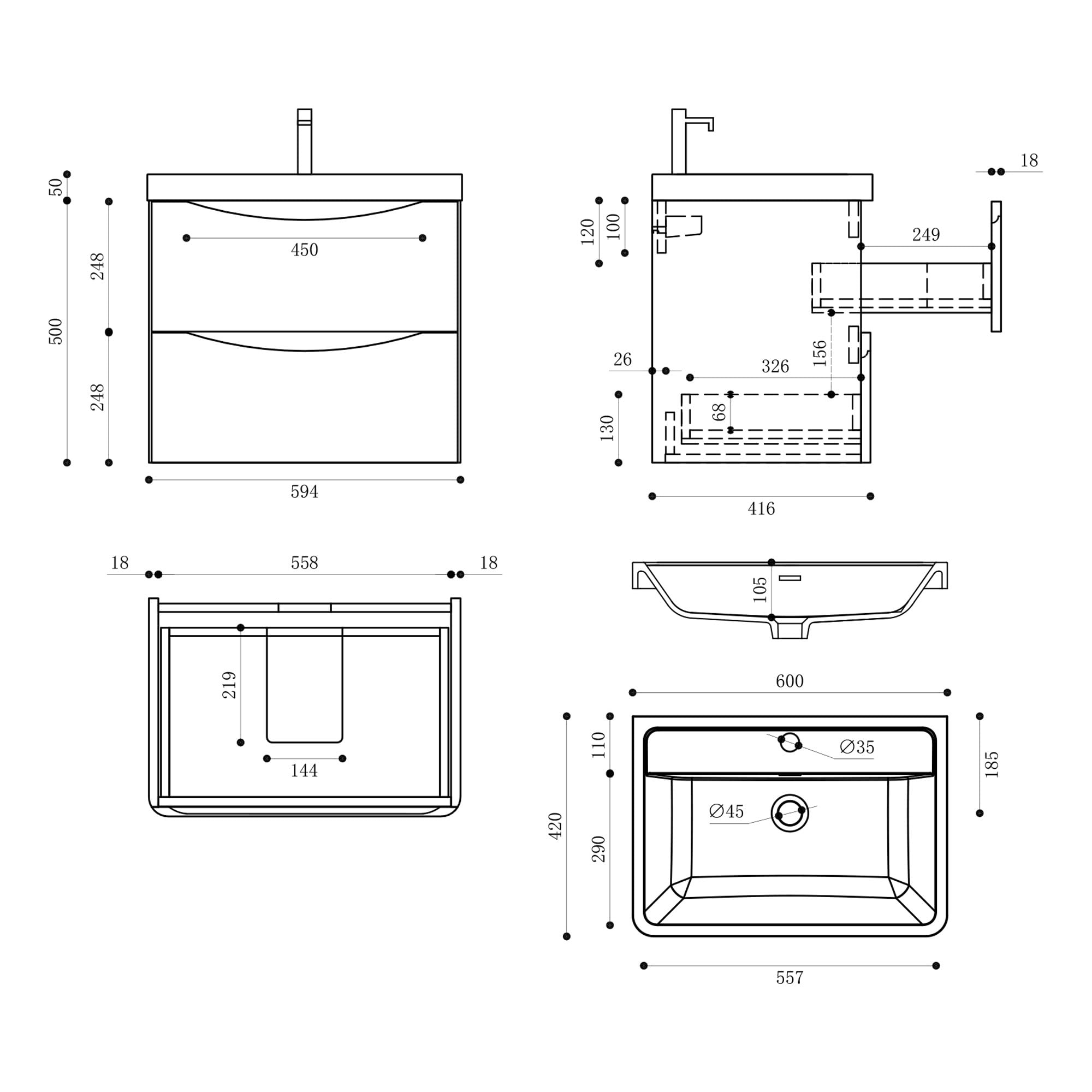 doporro-meuble-salle-de-bain-suspendu-60-cm-noir-mat-3-pi-ces image 7