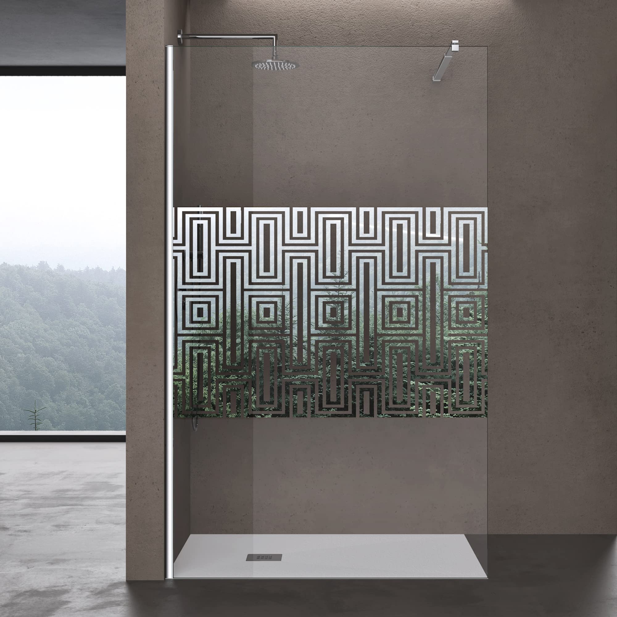 doporro-paroi-douche-italienne-100x200cm-labyrinthe-10mm image 2