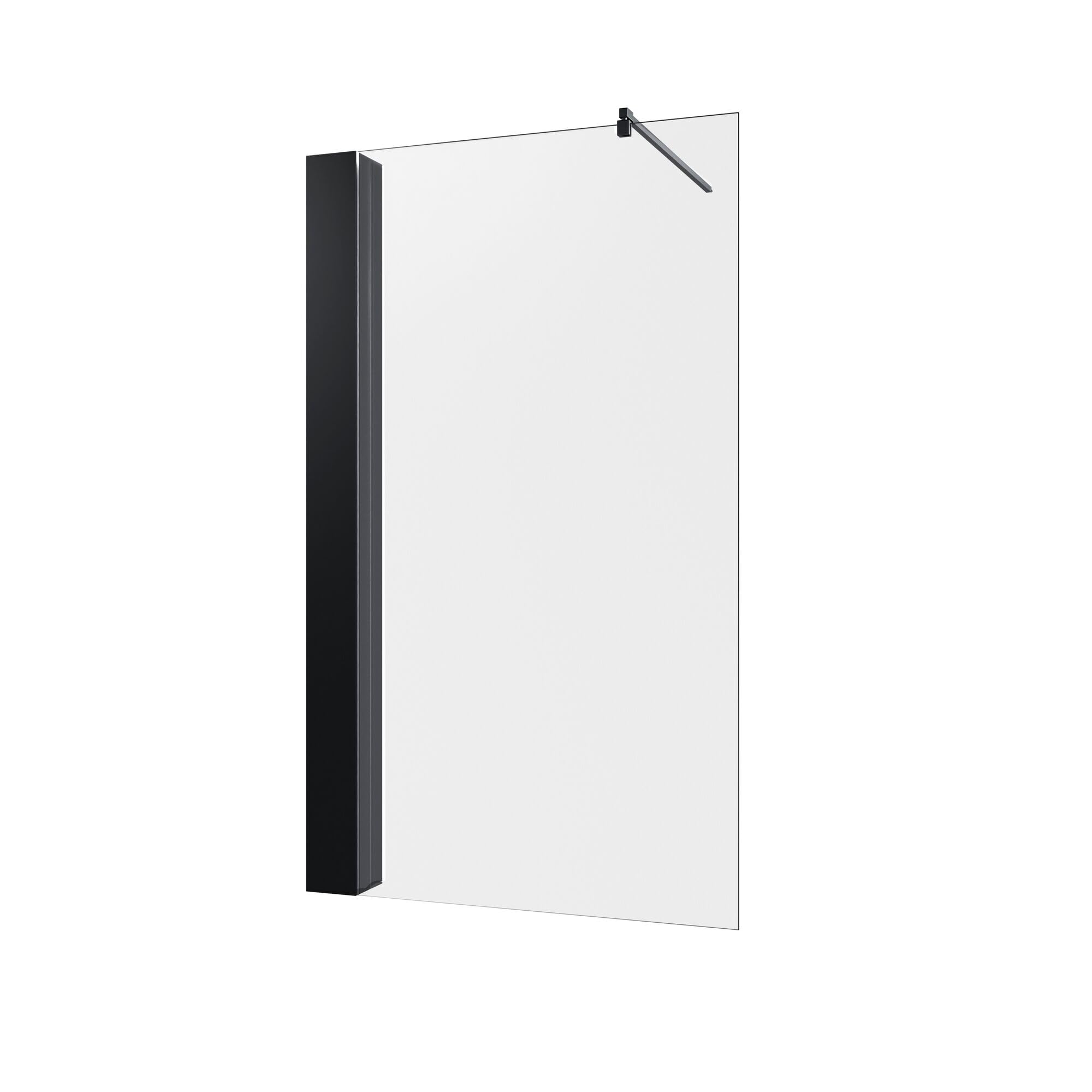 schulte-paroi-de-douche-italienne-90x200-cm-noir-verre-fixations image 7