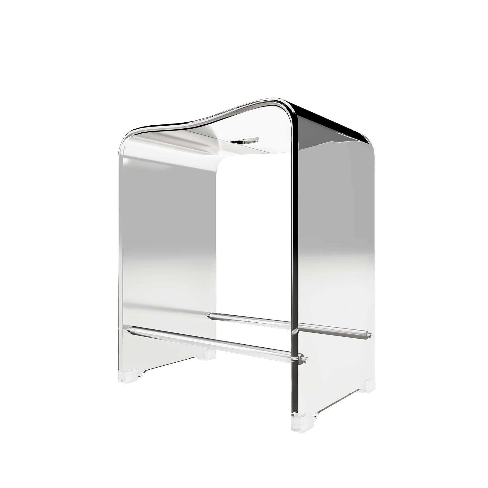 schulte-tabouret-47x40-cm-tabouret-douche-acrylique-transparent image 1