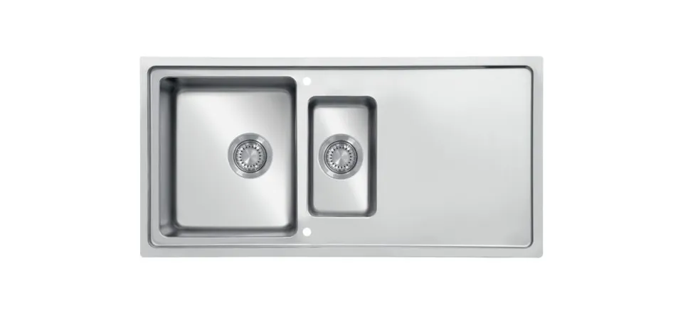 krone-micro-flat-mf-1000-500-15-vier-inox-2-bacs-100x50-satin image 1