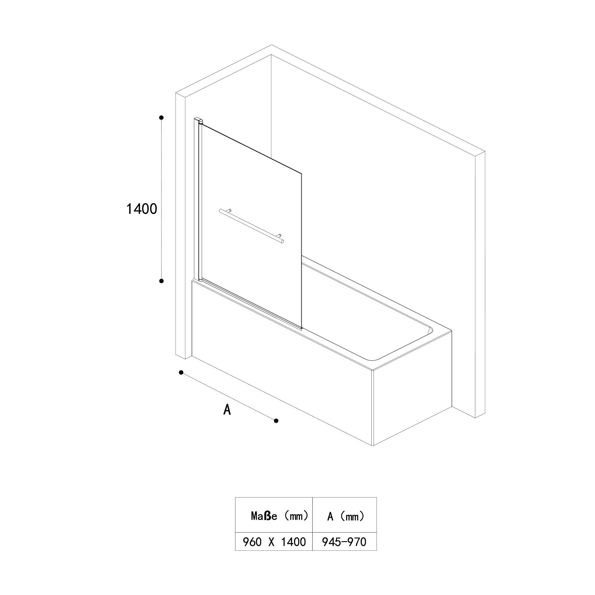 doporro-paroi-baignoire-95x140cm-1-volet-transparent-6mm image 7