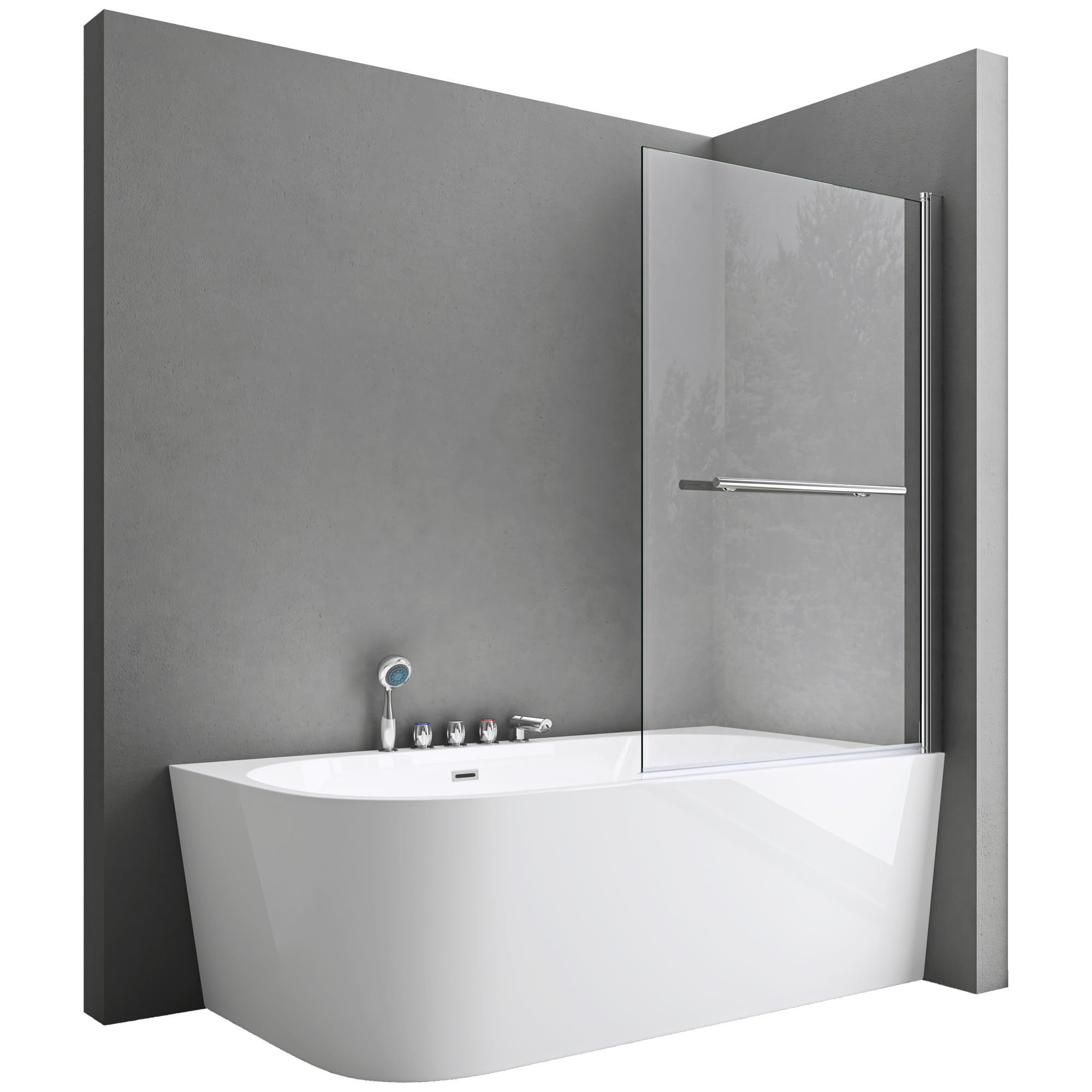 doporro-paroi-baignoire-95x140cm-1-volet-transparent-6mm image 1