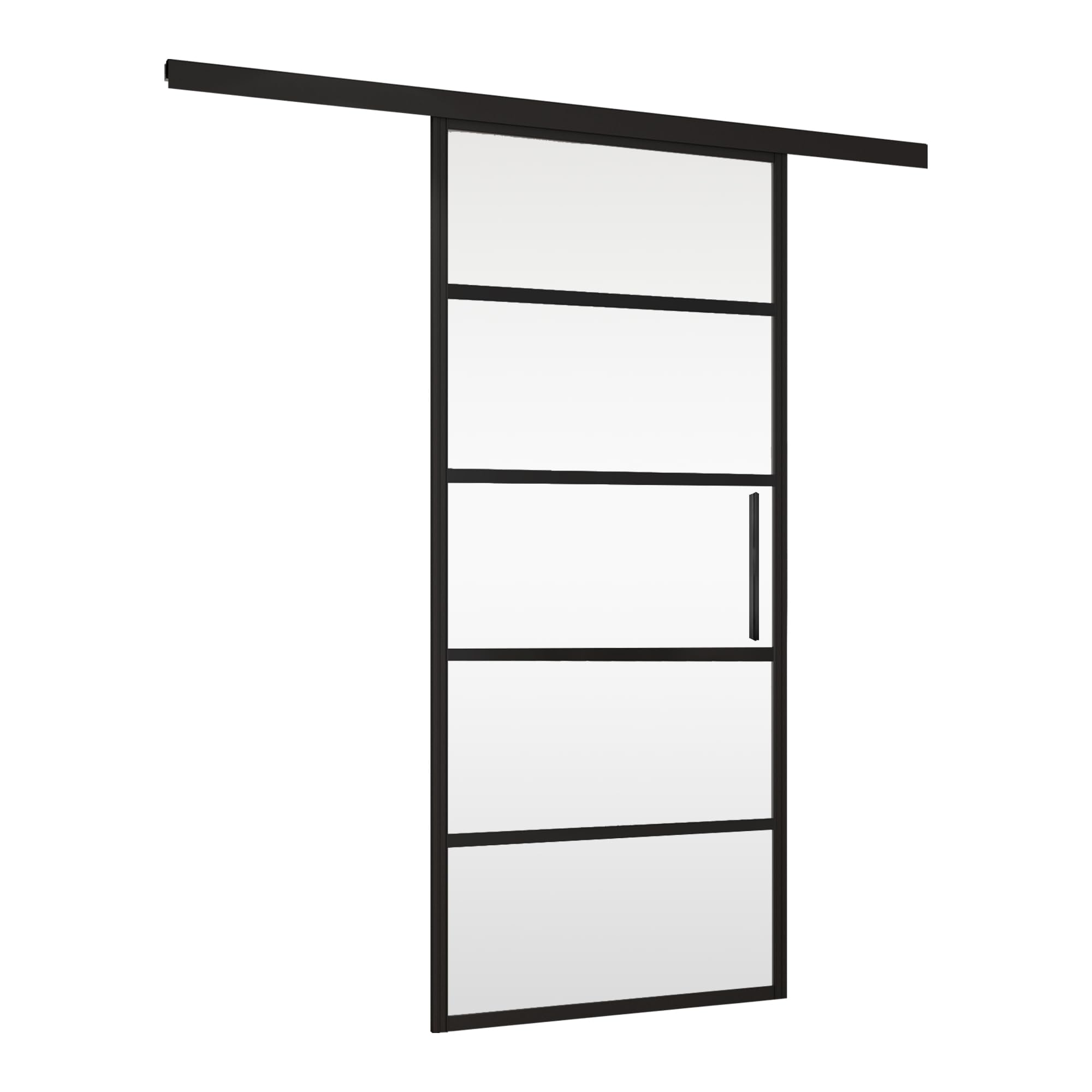 schulte-porte-coulissante-int-rieure-verre-102x220-cm-noire-amortisseur image 2
