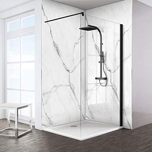schulte-d6691100-f-paroi-de-douche-fixe-noire-100x200-cm image 6
