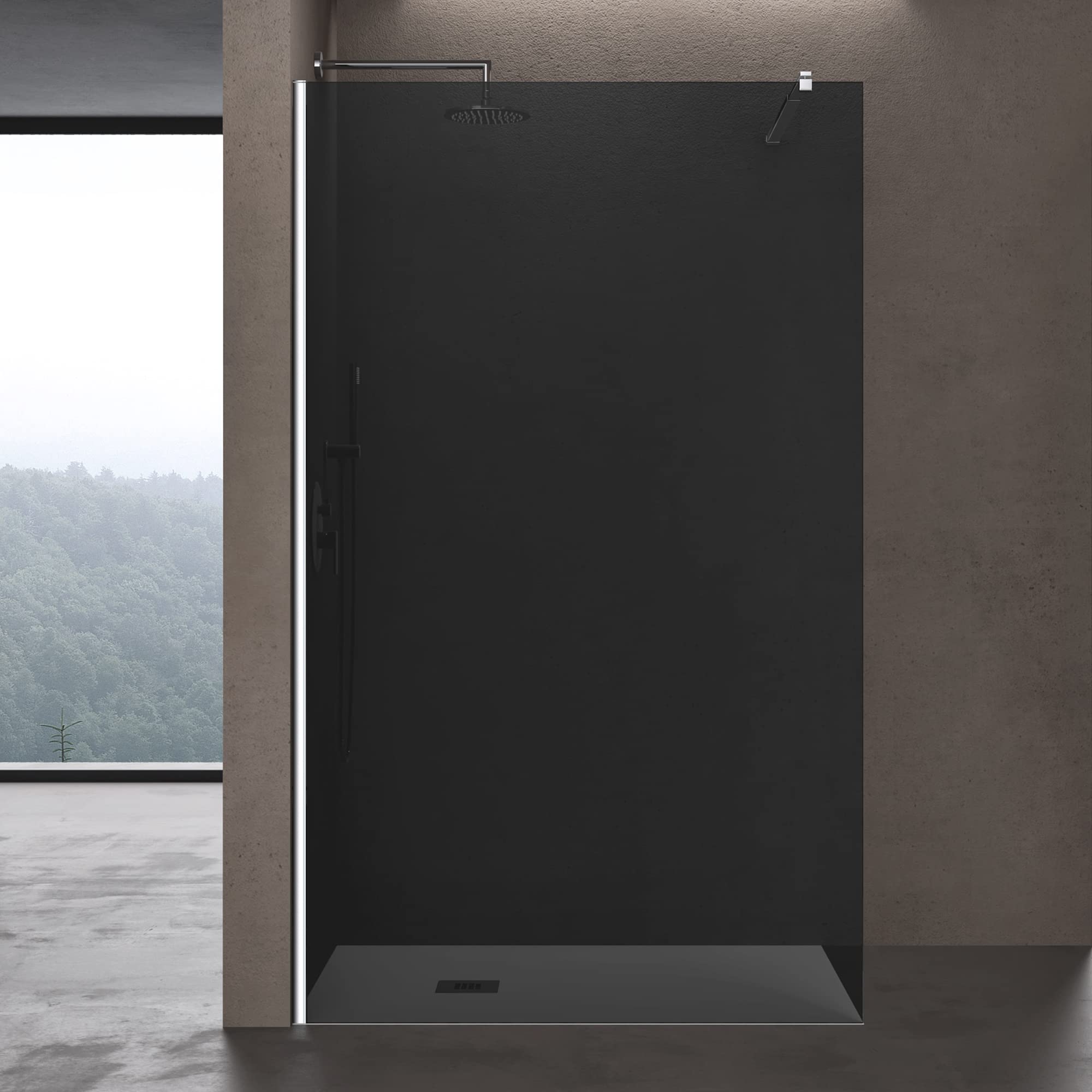 doporro-bremen-paroi-de-douche-italienne-100x200-cm-gris-10mm image 2