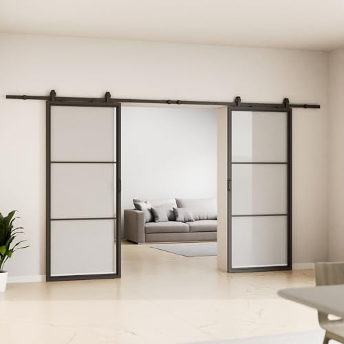 schulte-loft-porte-coulissante-verre-205x220-cm-noir-2-vantaux image 8