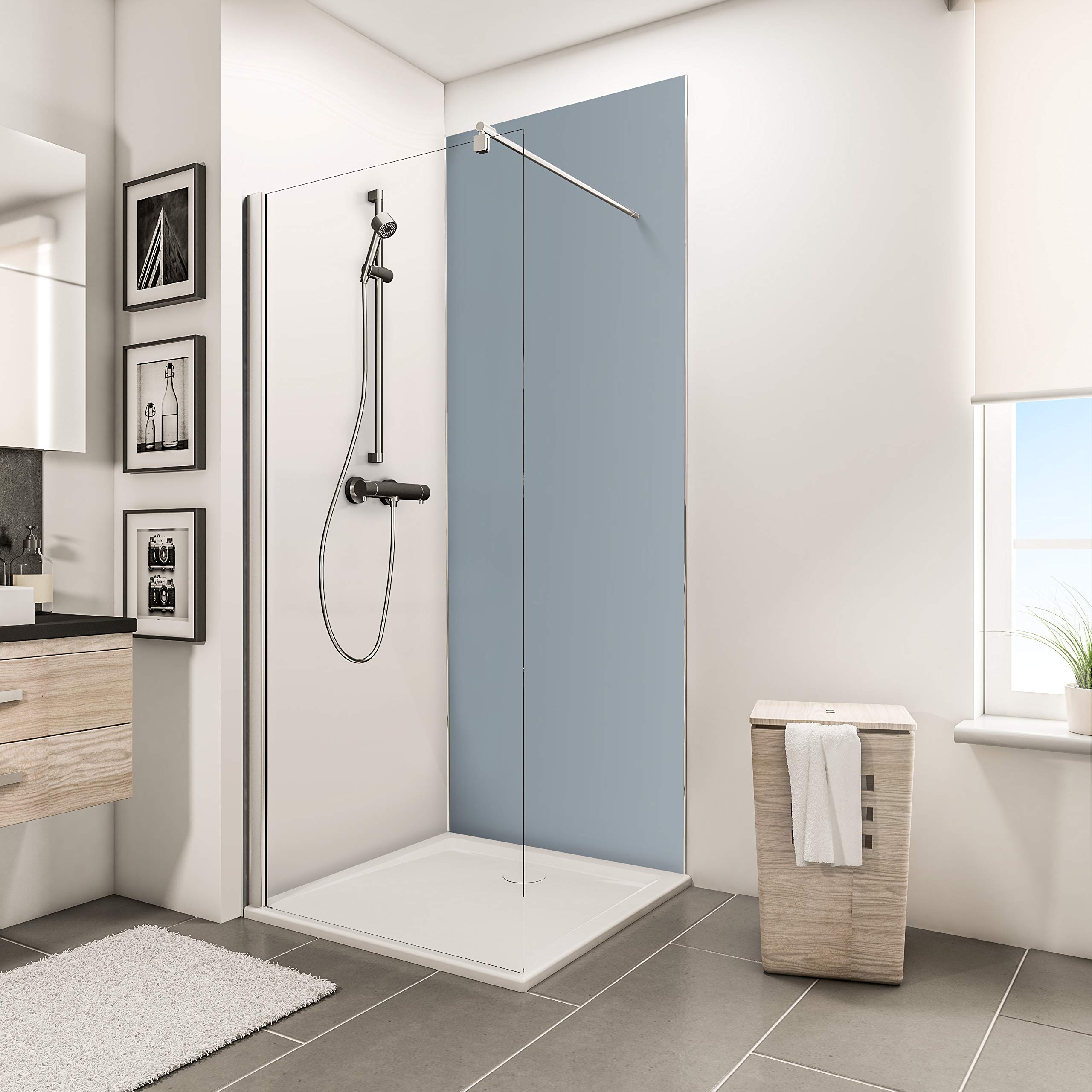 schulte-d-codesign-panneau-mural-90x210-cm-gris-argent image 1
