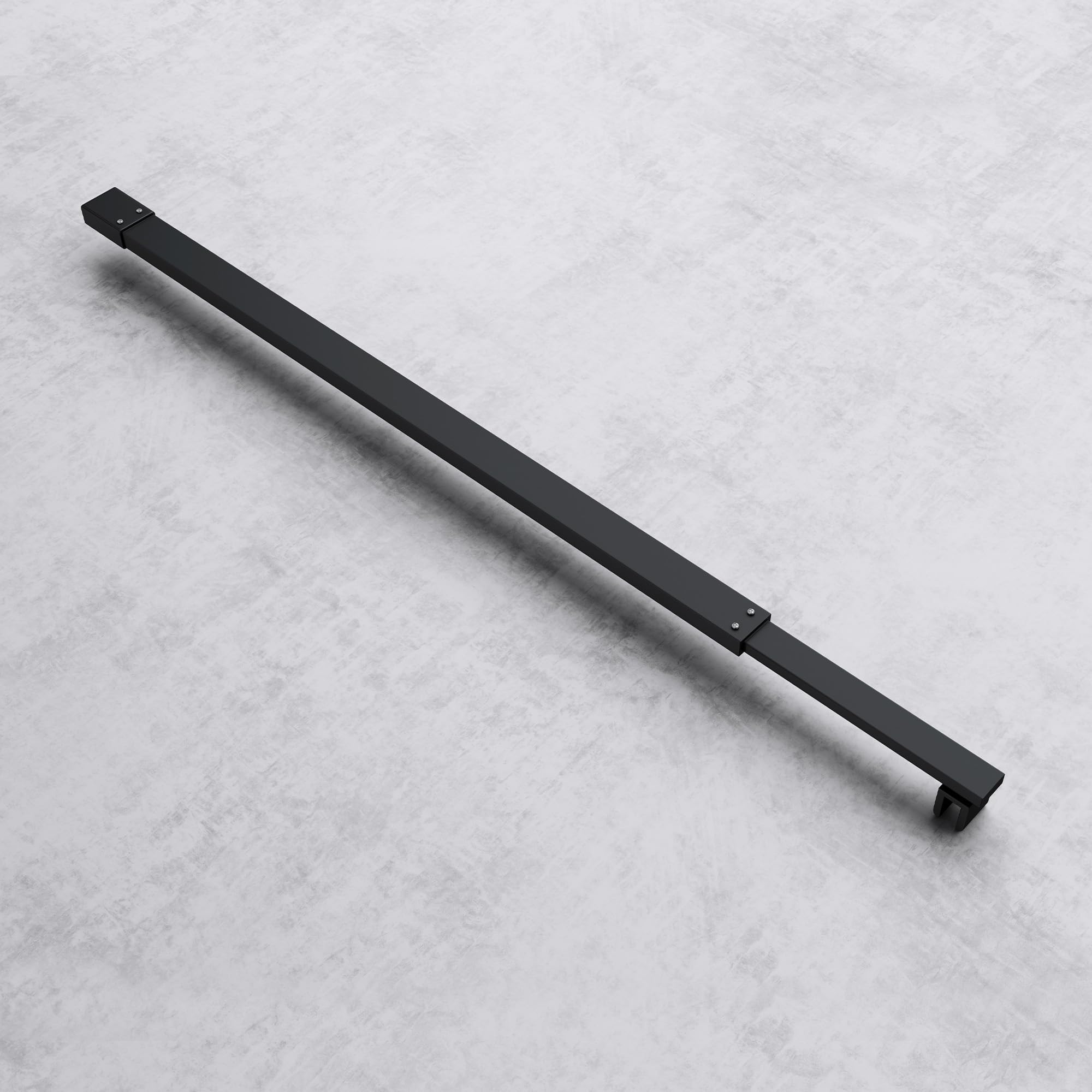 doporro-barre-de-stabilisation-noire-paroi-de-douche-verre-fixe image 1