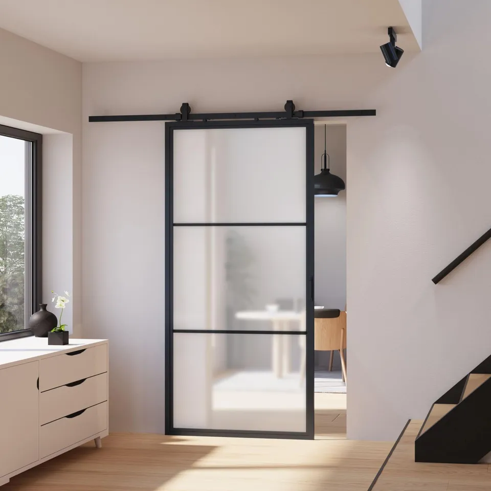 schulte-porte-coulissante-satin-88x203-cm-noir-amortisseur image 1