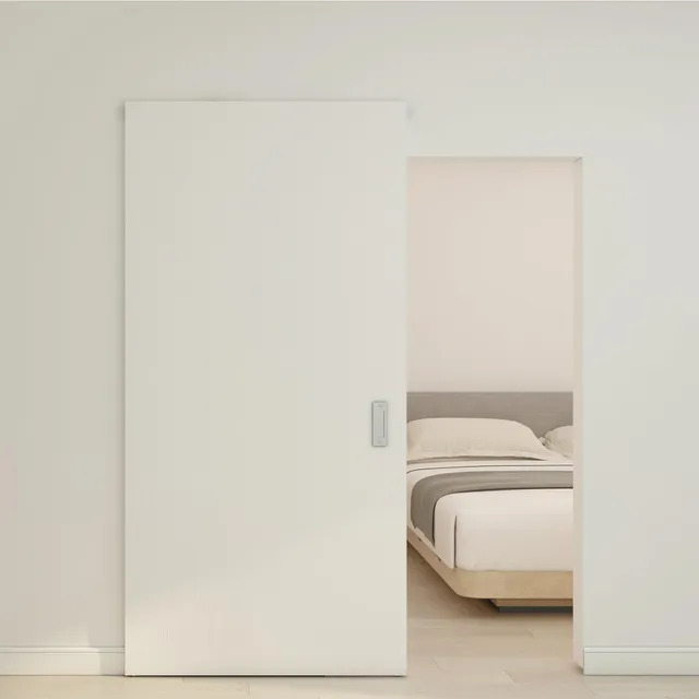 schulte-porte-coulissante-bois-blanc-103x210-rail-invisible image 1