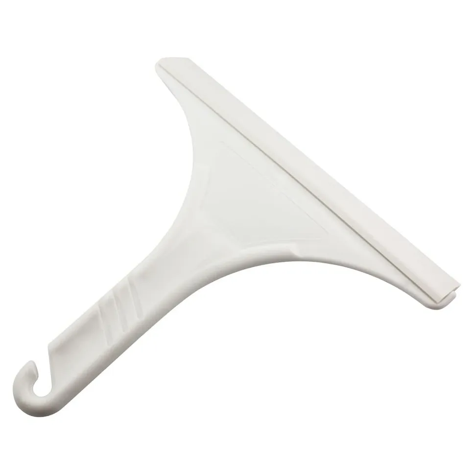 schulte-raclette-douche-25cm-plastique-blanche-encoche image 1