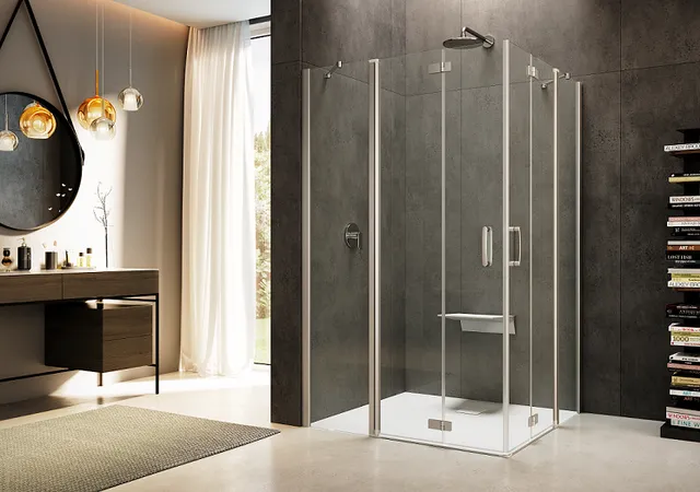 provex-look-free-le-3-porte-de-douche-saloon-1950-mm-verre-6-mm image 1
