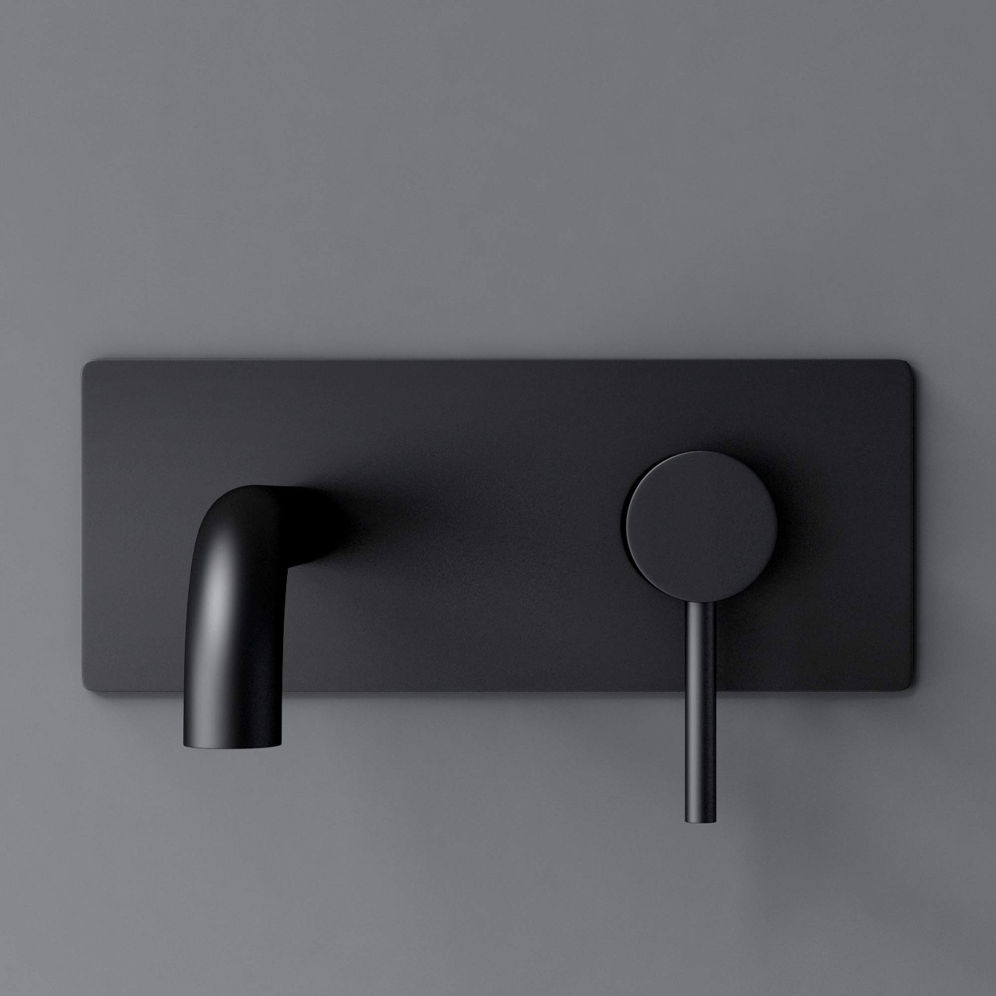 doporro-wa112-mitigeur-mural-noir-mat-bec-19-5-cm image 3