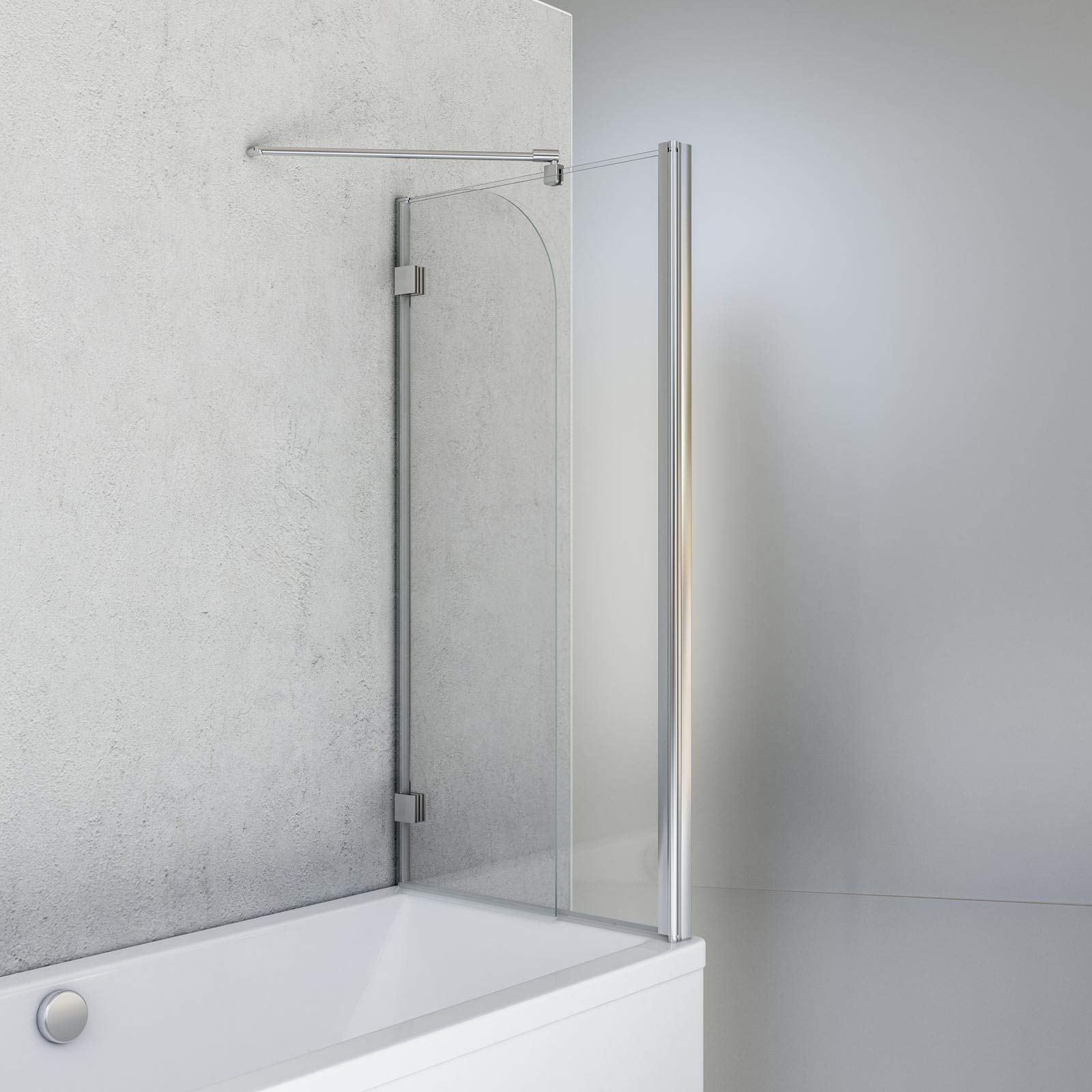 schulte-pare-baignoire-112x142-cm-chrom-pare-bain-2-volets image 4