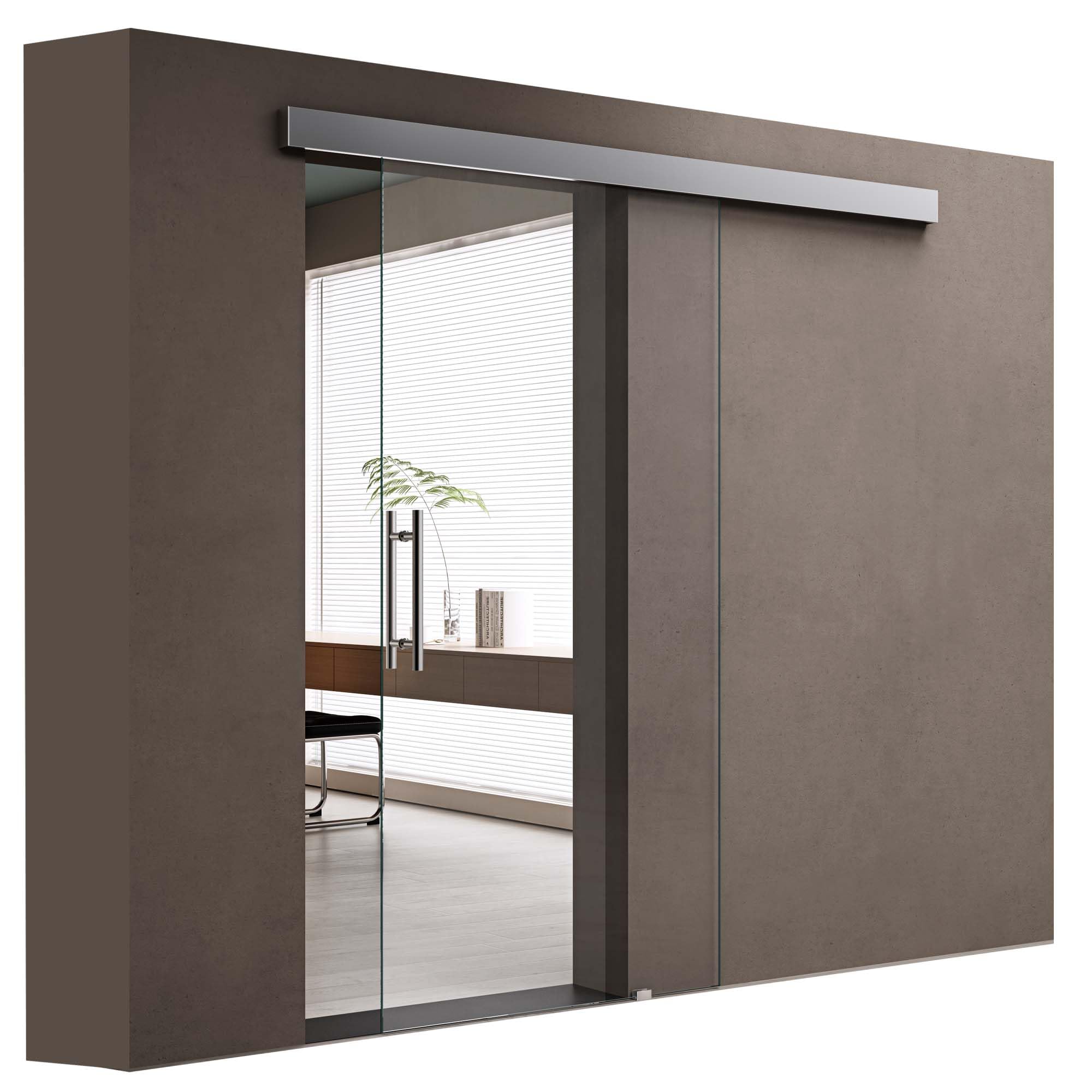 doporro-m-bel-amalfi-102-5x205-cm-porte-coulissante-verre-transparent image 1