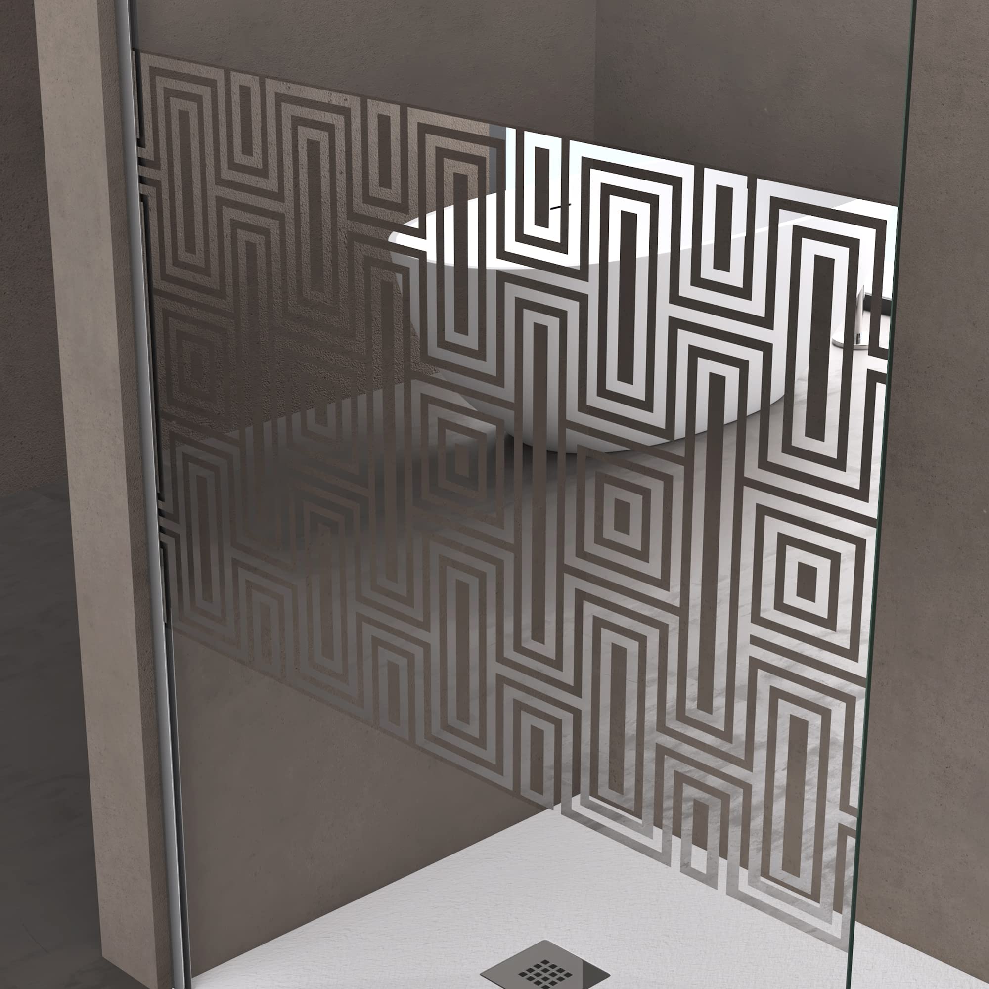 doporro-paroi-douche-italienne-100x200cm-labyrinthe-10mm image 4