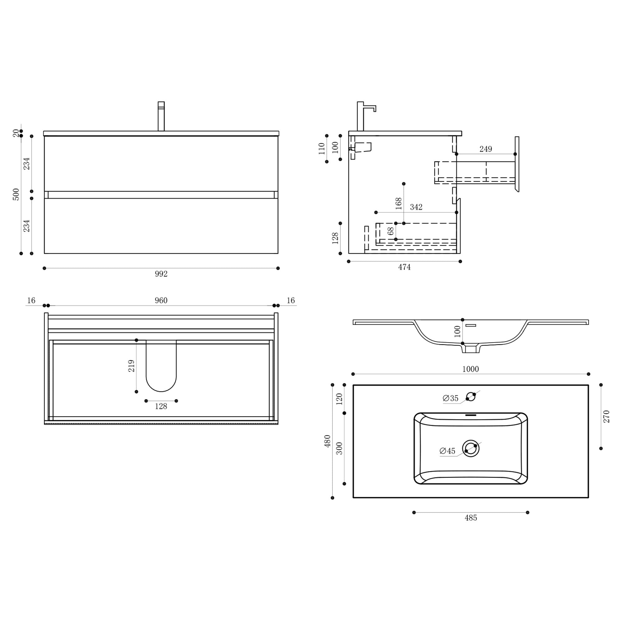 doporro-badm-bel-meuble-vasque-100-cm-ch-ne-2-tiroirs image 7