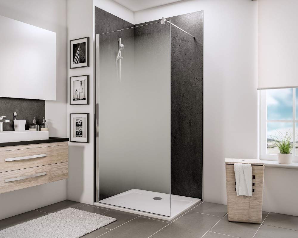 schulte-d369106-f-paroi-de-douche-90x190-cm-verre-brouillard image 1