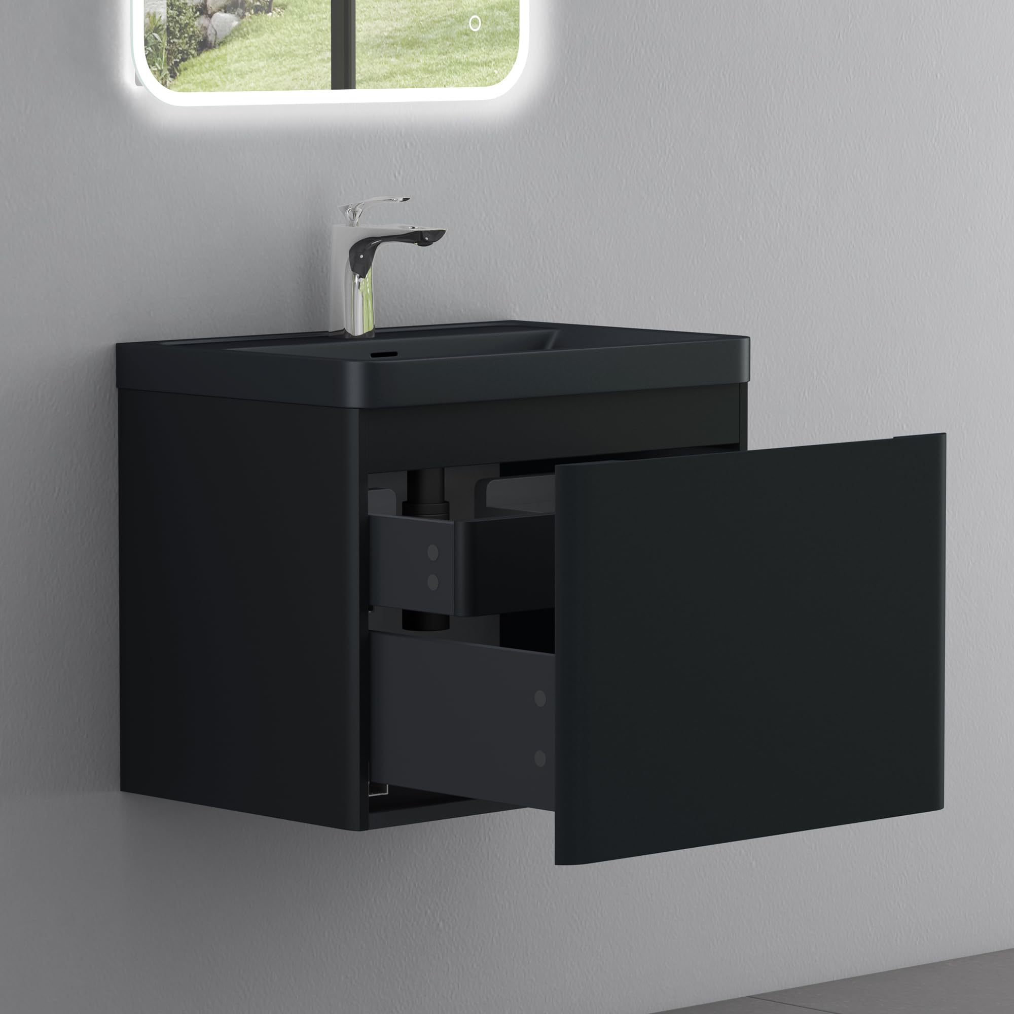 doporro-meuble-salle-de-bain-suspendu-90-cm-noir-mat-3-pi-ces image 6