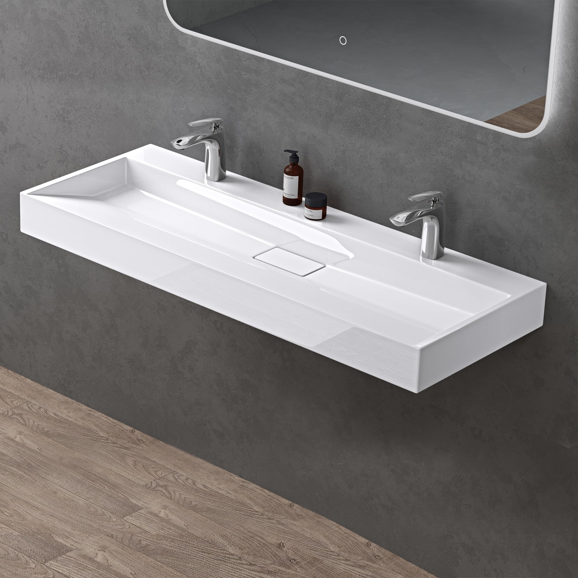 doporro-colossum19-120x46x11cm-lavabo-double-blanc-120-cm image 1