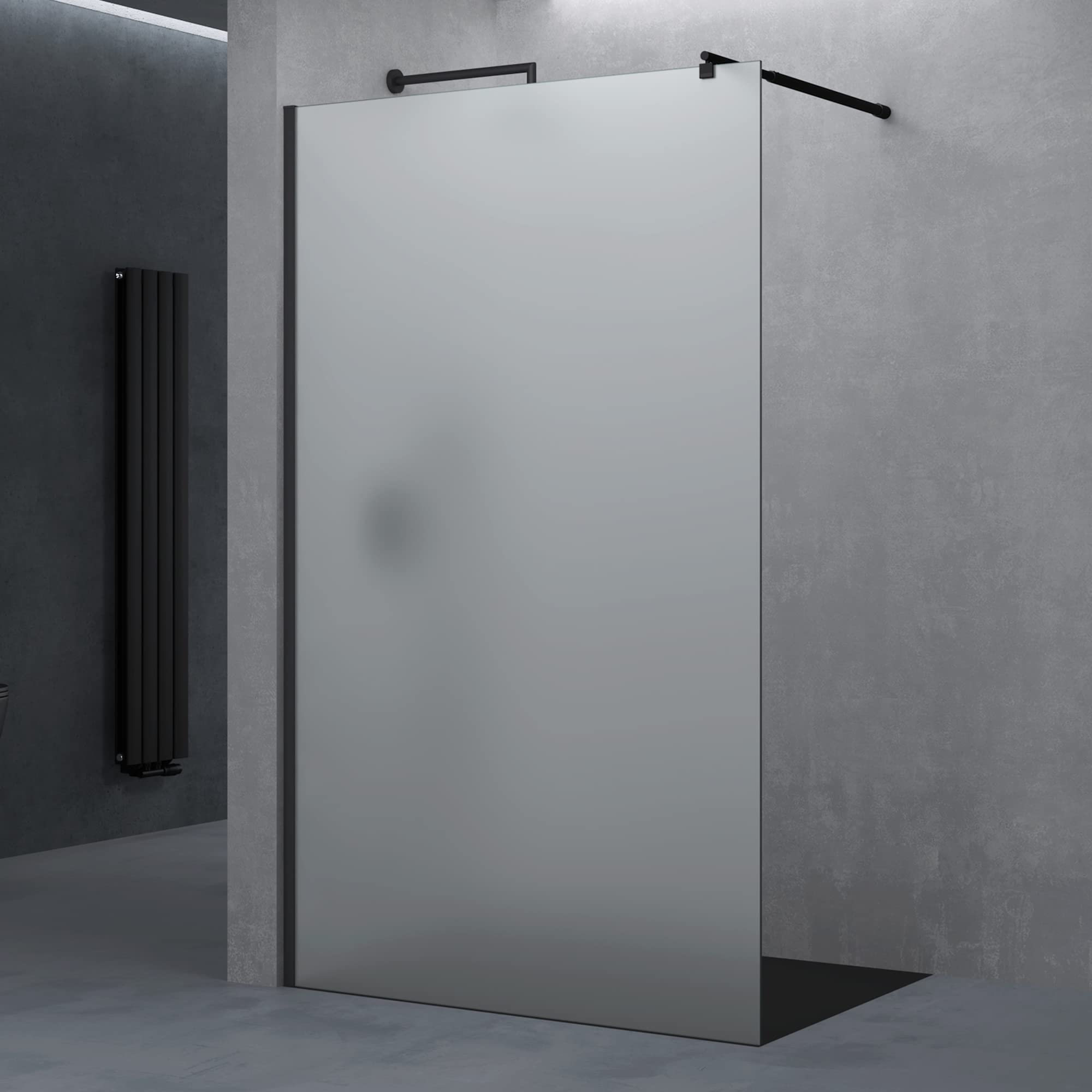 doporro-paroi-douche-italienne-120x200-verre-10mm-noir image 1