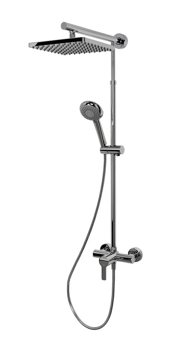 schulte-colonne-douche-152-cm-laiton-chrom-mitigeur-anticalcaire image 1