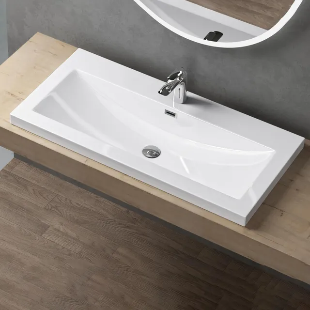 doporro-colossum01-vasque-encastrer-blanc-100x48x13-cm image 1
