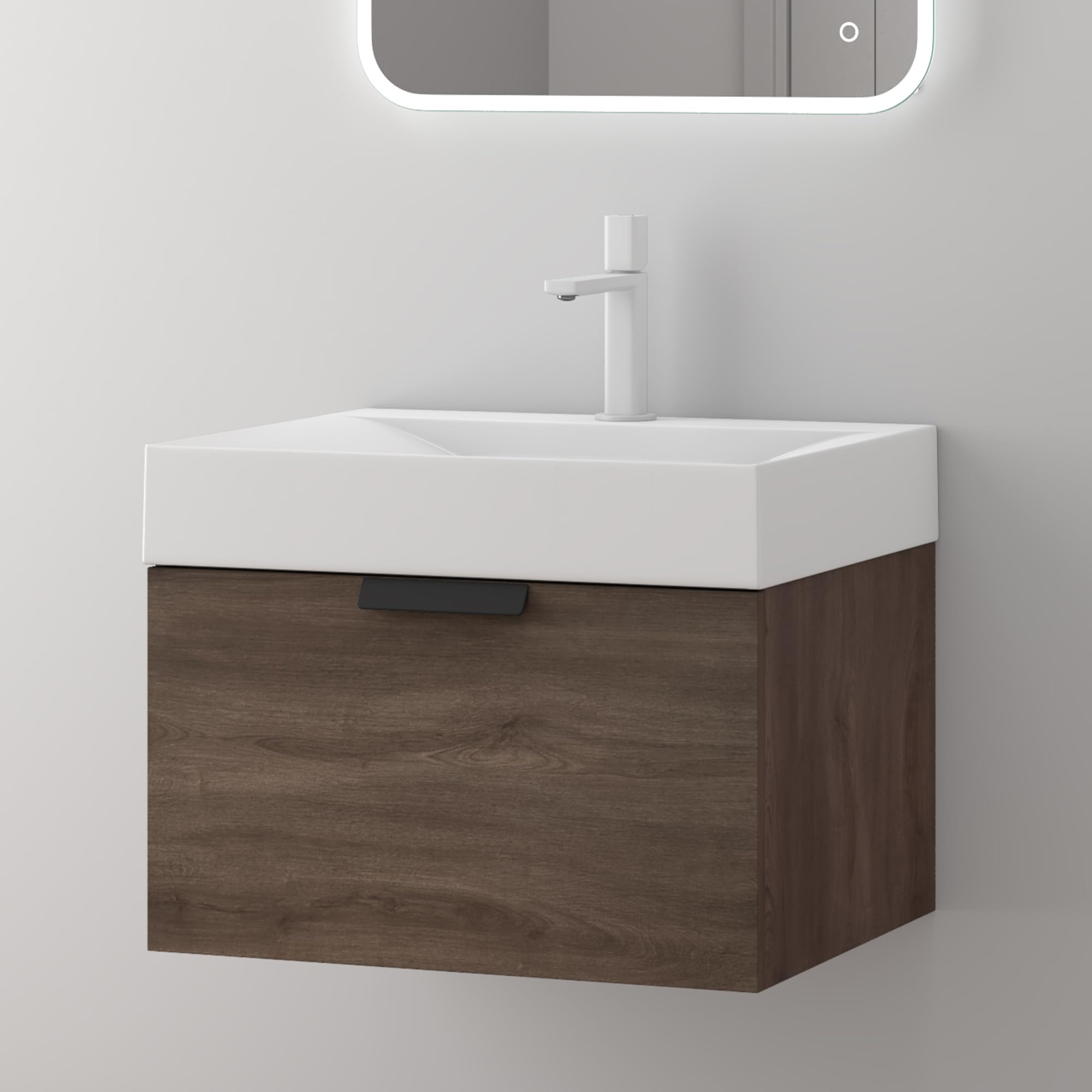 doporro-meuble-salle-de-bain-60-cm-blanc-mat-vasque-miroir image 3
