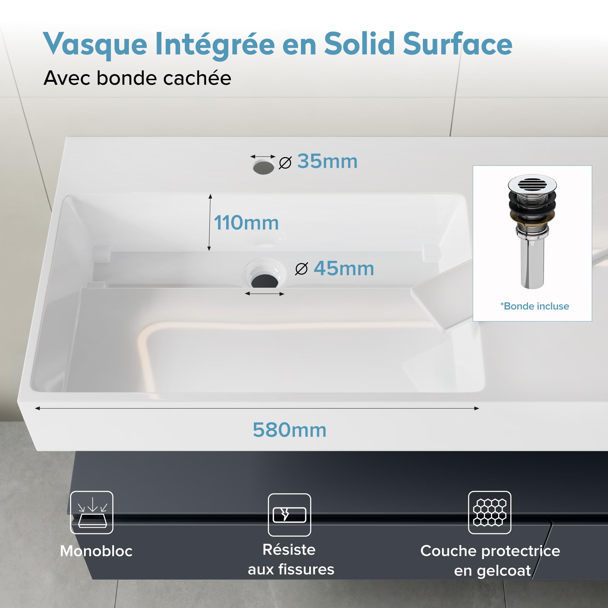 doporro-badm-bel-150cm-meuble-salle-de-bain-blanc-mat-avec-miroir image 2