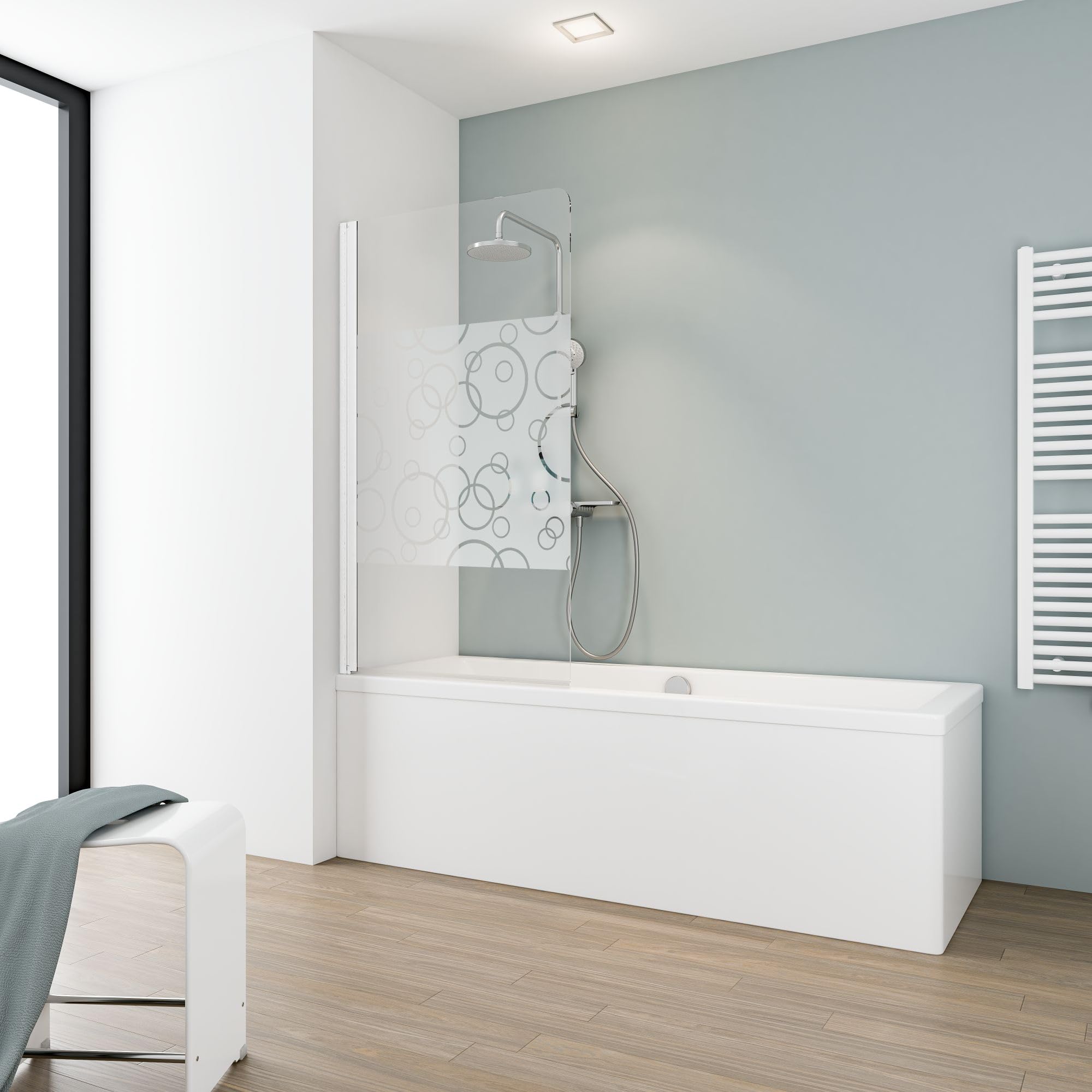 schulte-pare-baignoire-80x140-cm-chrom-verre-5-mm-r-versible image 8