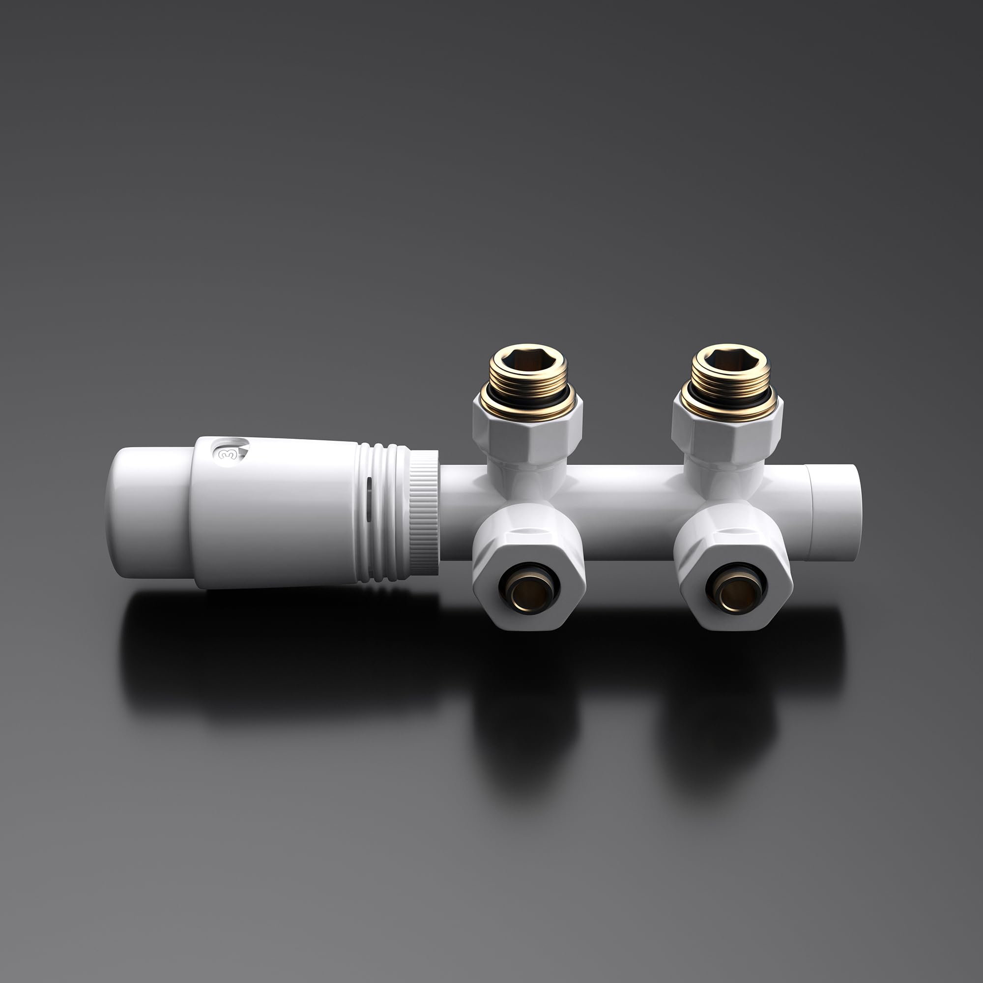 doporro-heizk-rper-robinet-thermostatique-blanc-1-2-50mm image 3