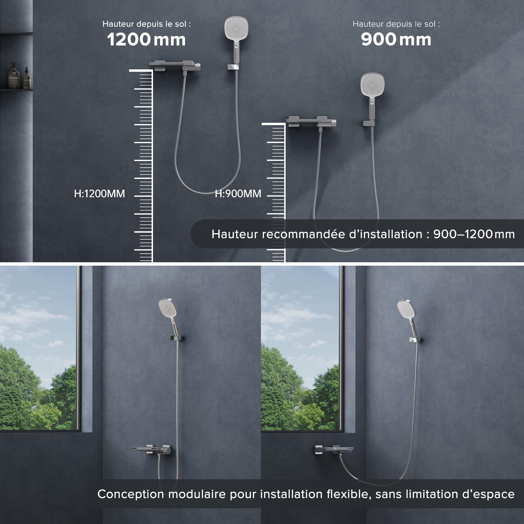 doporro-dsn-403-colonne-de-douche-chrom-e-4-jets-laiton image 6