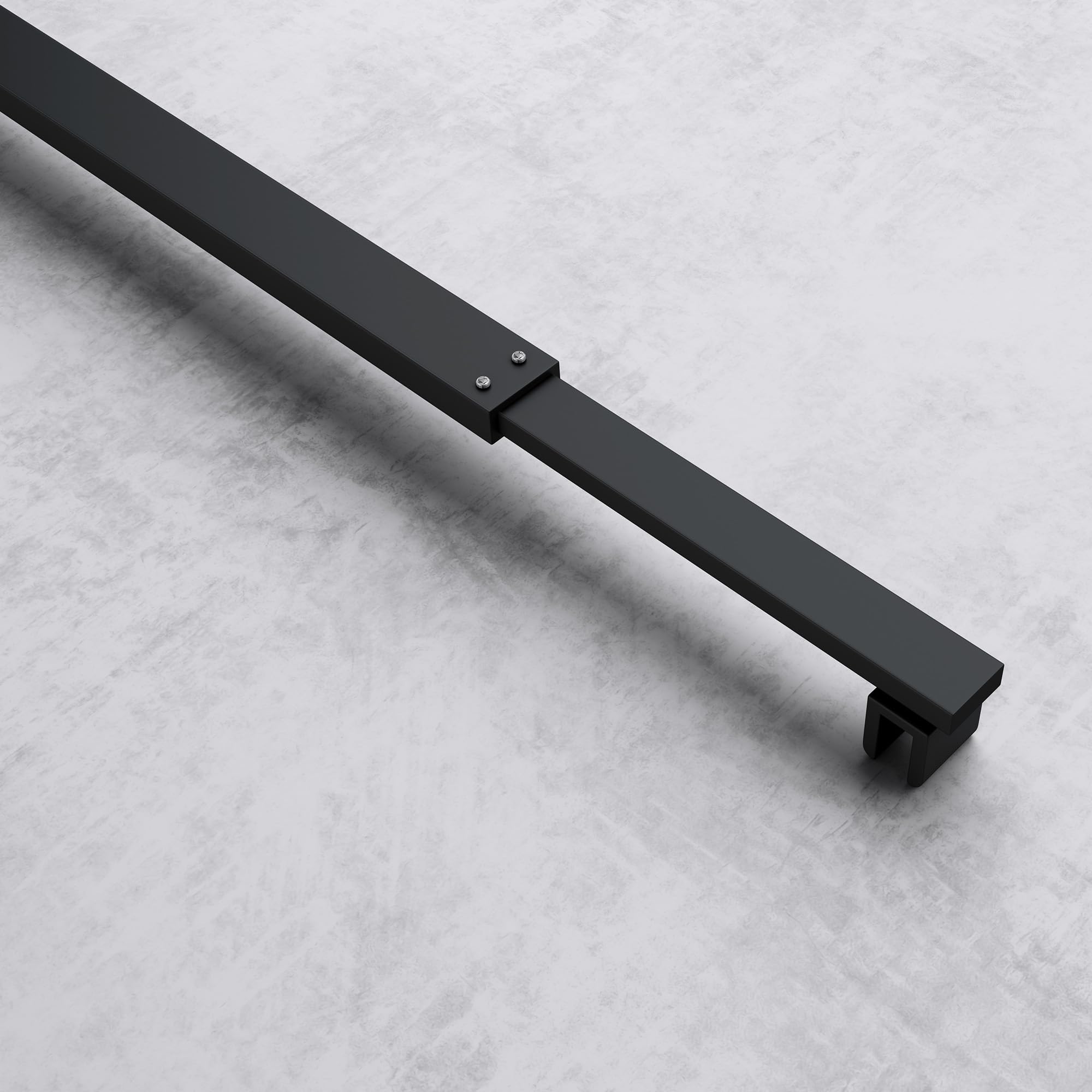 doporro-barre-de-stabilisation-noire-paroi-de-douche-verre-fixe image 2