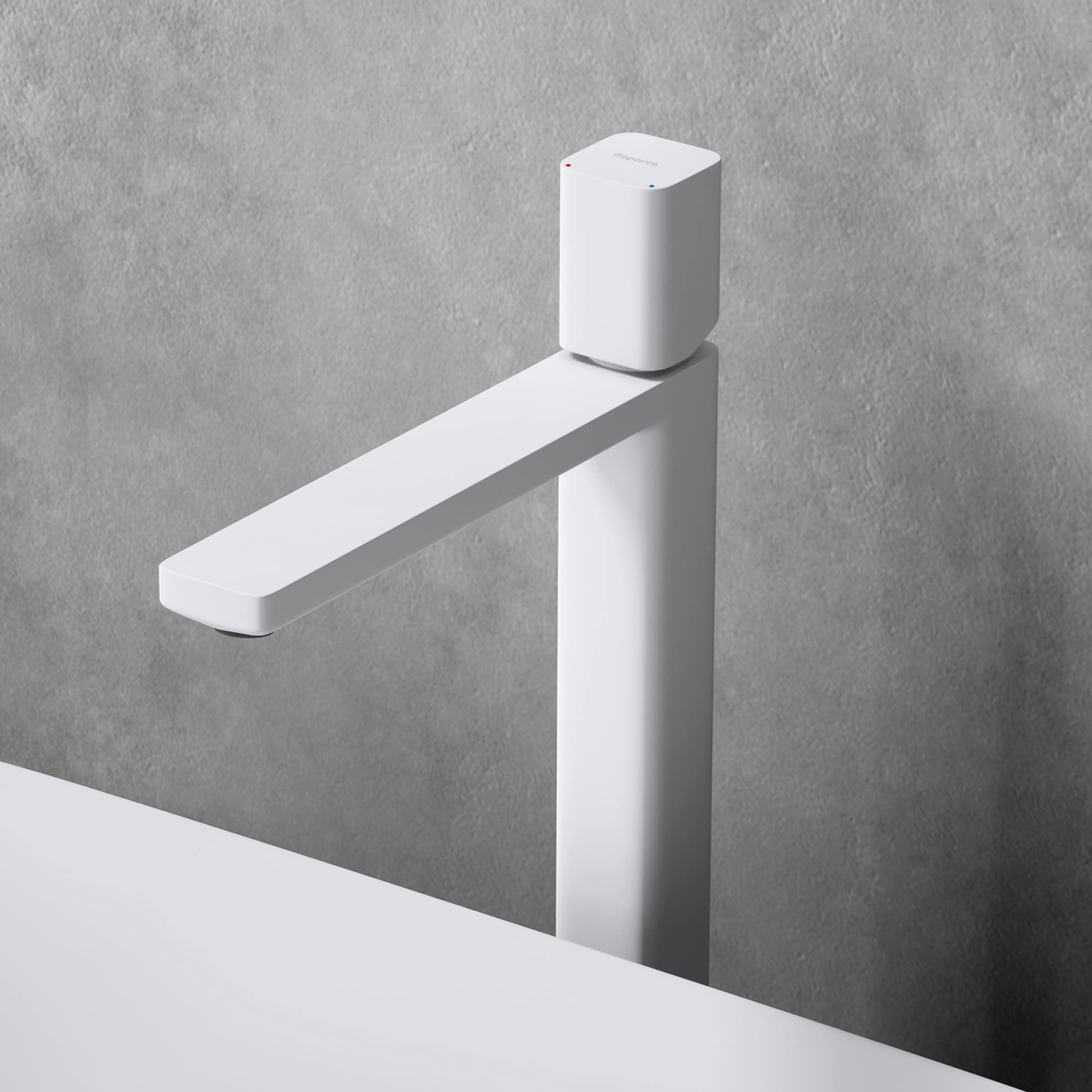 doporro-badarmaturen-robinet-lavabo-blanc-30-9-cm-laiton image 2