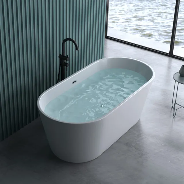 doporro-vicenza502oa-baignoire-lot-ovale-170cm-blanc-acrylique image 1