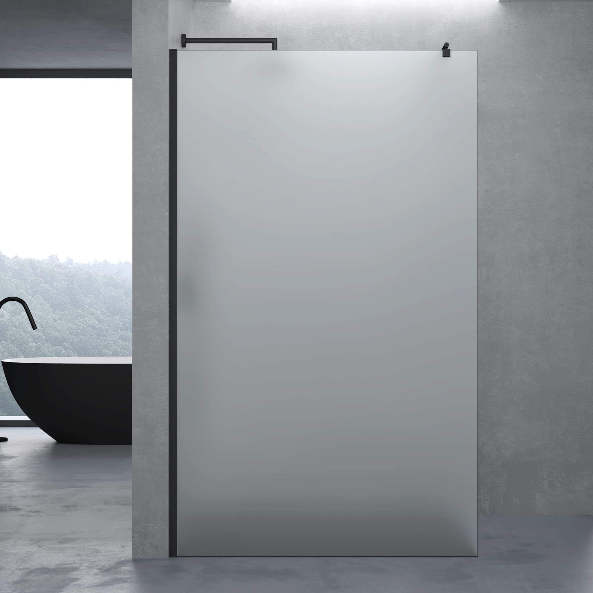 doporro-paroi-douche-italienne-120x200-verre-10mm-noir image 2
