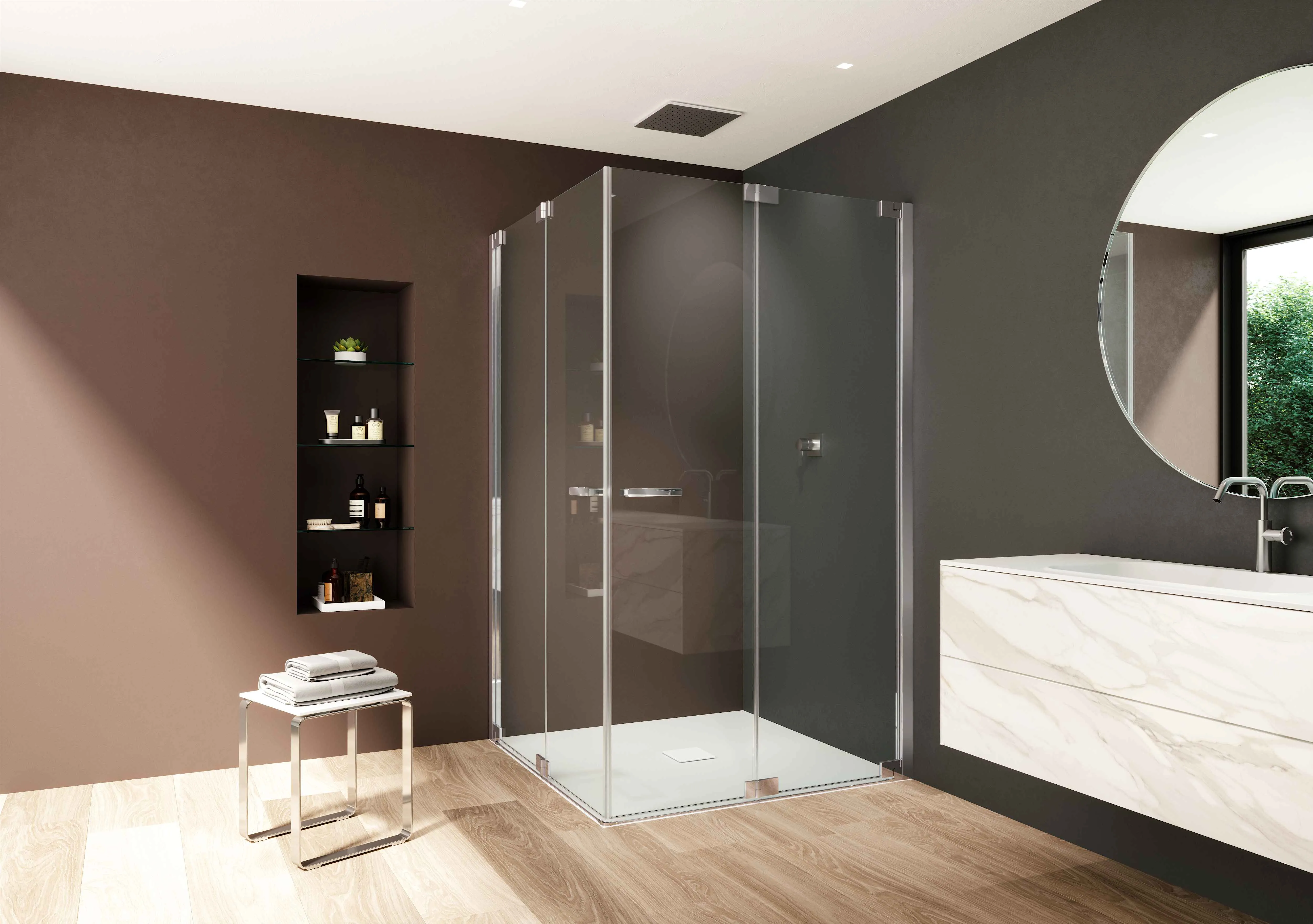 provex-e-lite-ee-1-paroi-de-douche-verre-2000-mm-pivotante image 1