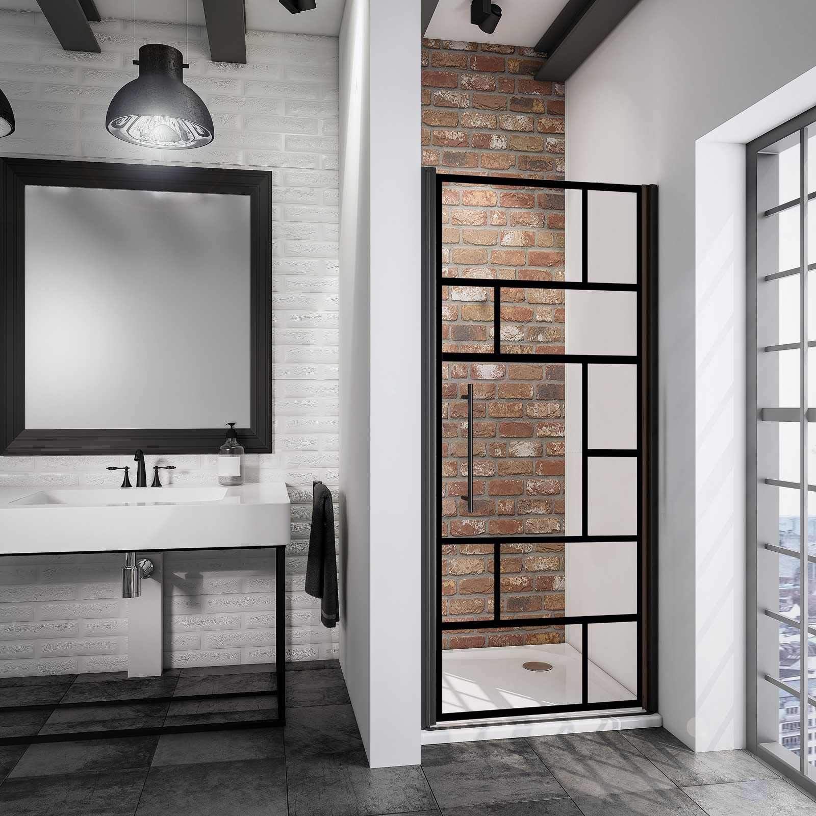 schulte-porte-douche-pivotante-80x192-cm-noir-atelier image 1