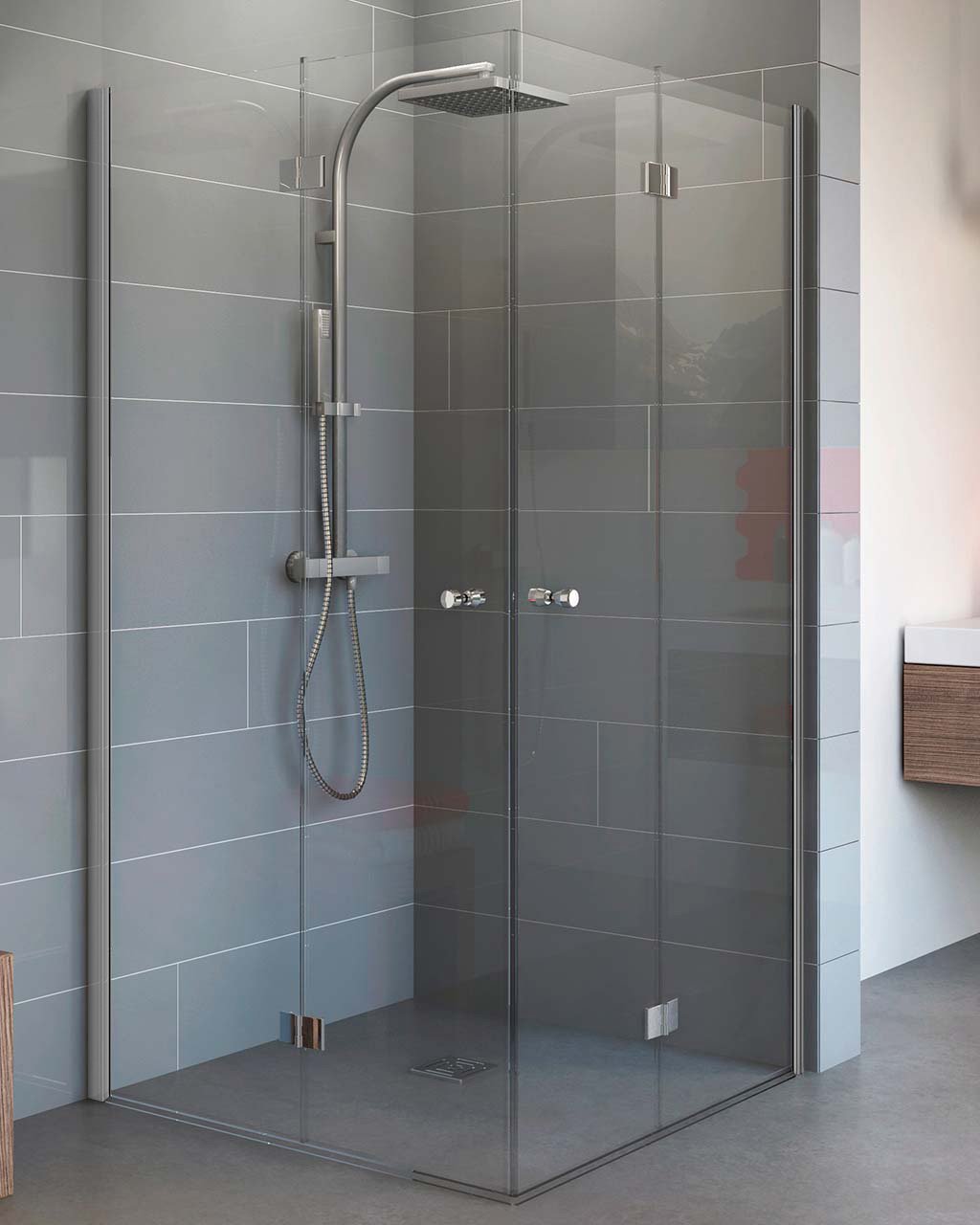 schulte-cabine-douche-angle-80x80-portes-pliantes-verre image 1