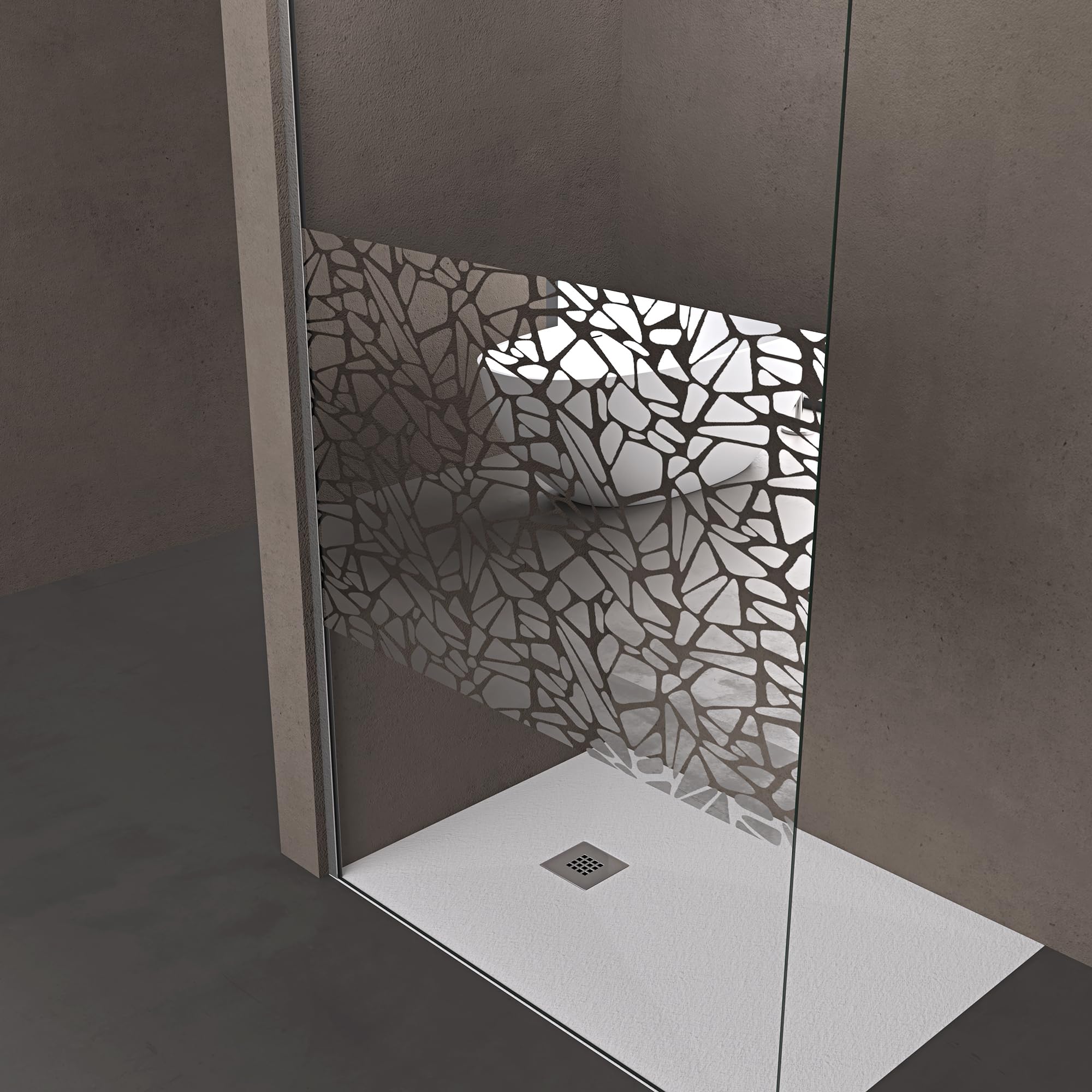 doporro-bremen2bl-paroi-de-douche-italienne-140cm-verre-glace-10mm image 4