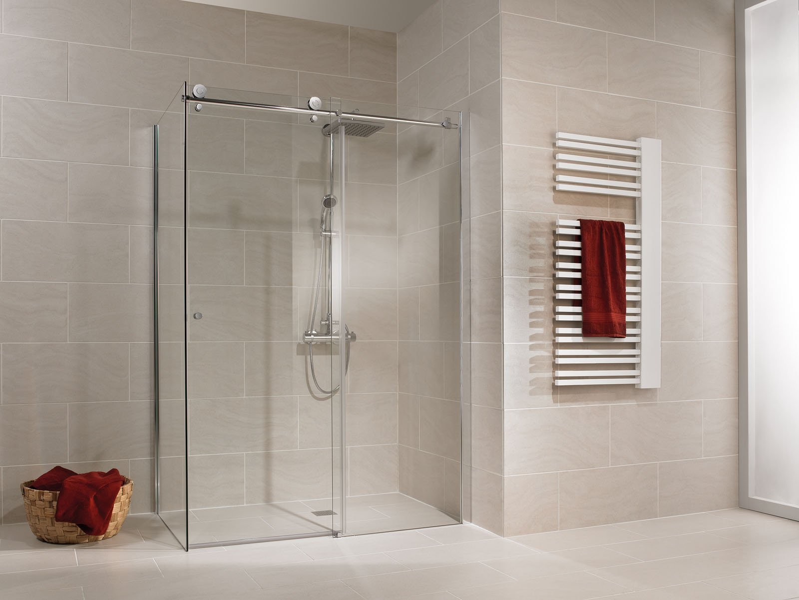 schulte-portes-et-parois-de-douche-coulissante-140x90-chrom image 1